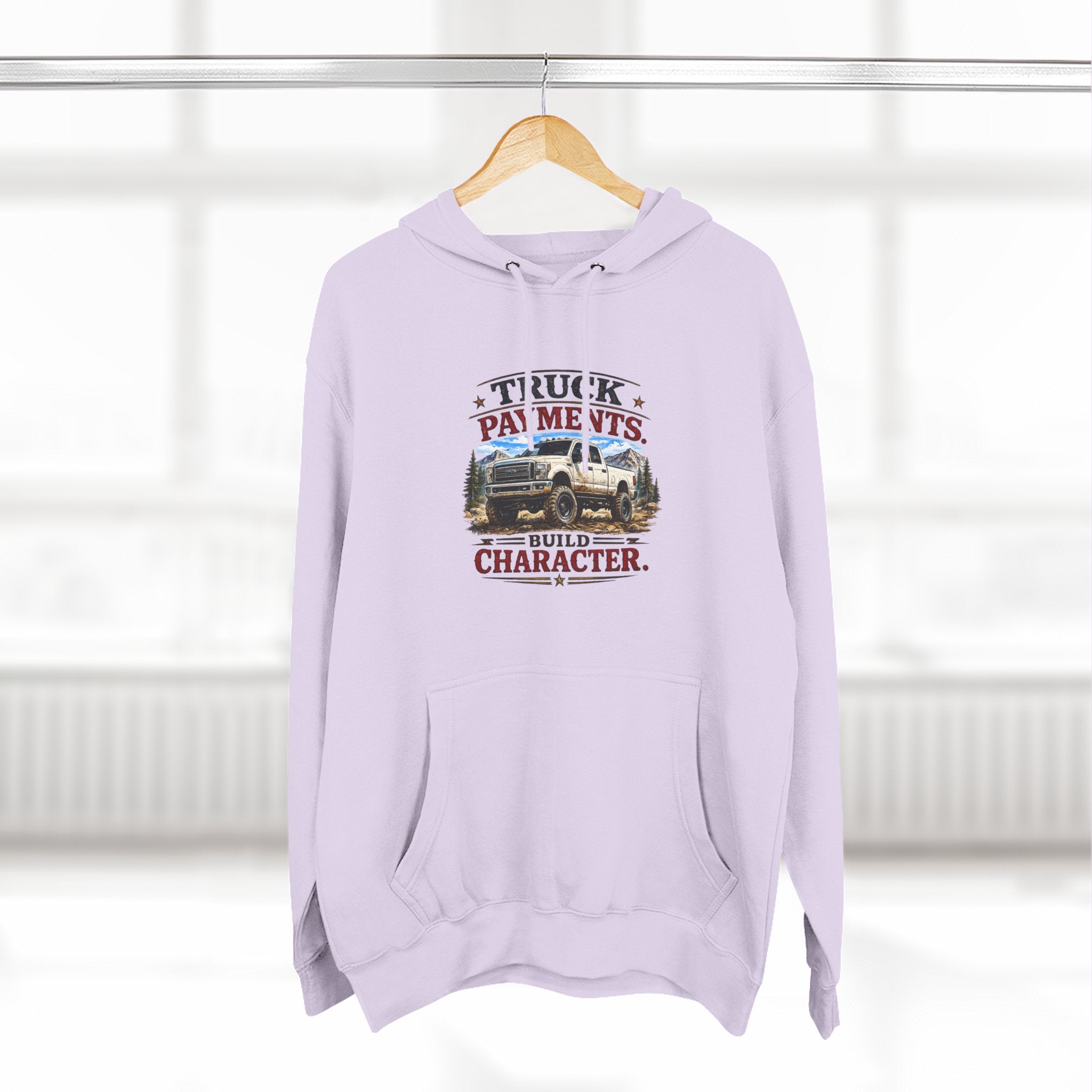 Three-Panel Fleece Hoodie