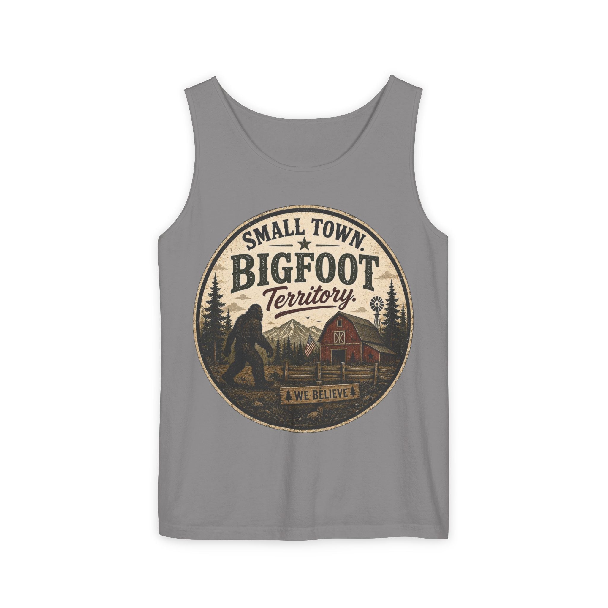 Small Town Bigfoot Territory Tank Top