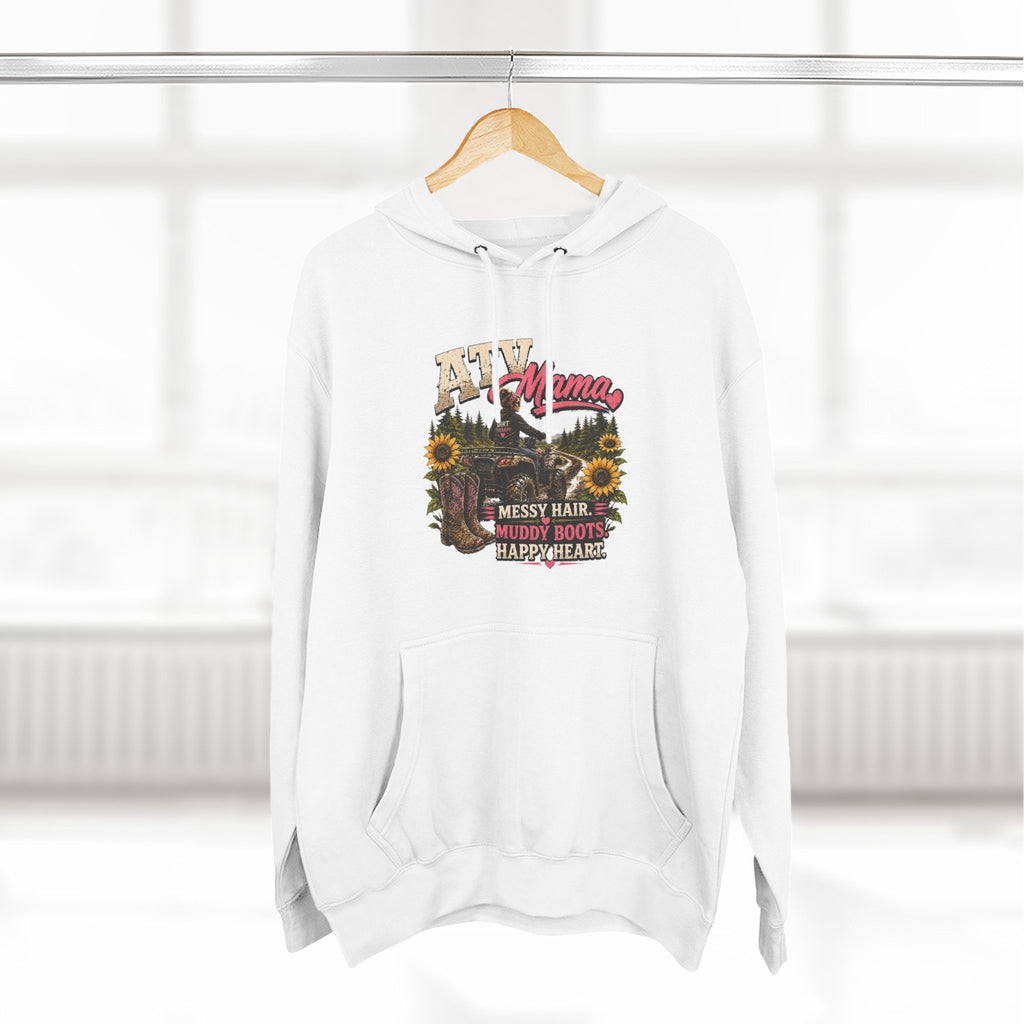 Mama Farm Hoodie — Messy Hair, Muddy Boots Graphic Sweatshirt