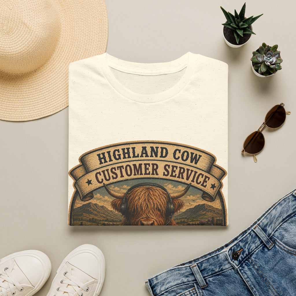 Highland Cow Customer Service Unisex Softstyle T-Shirt