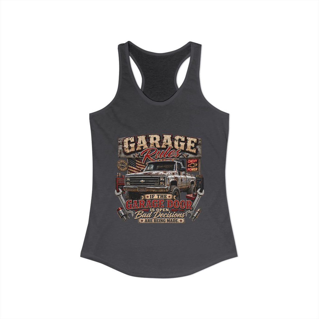Garage Rules Ideal Racerback Tank
