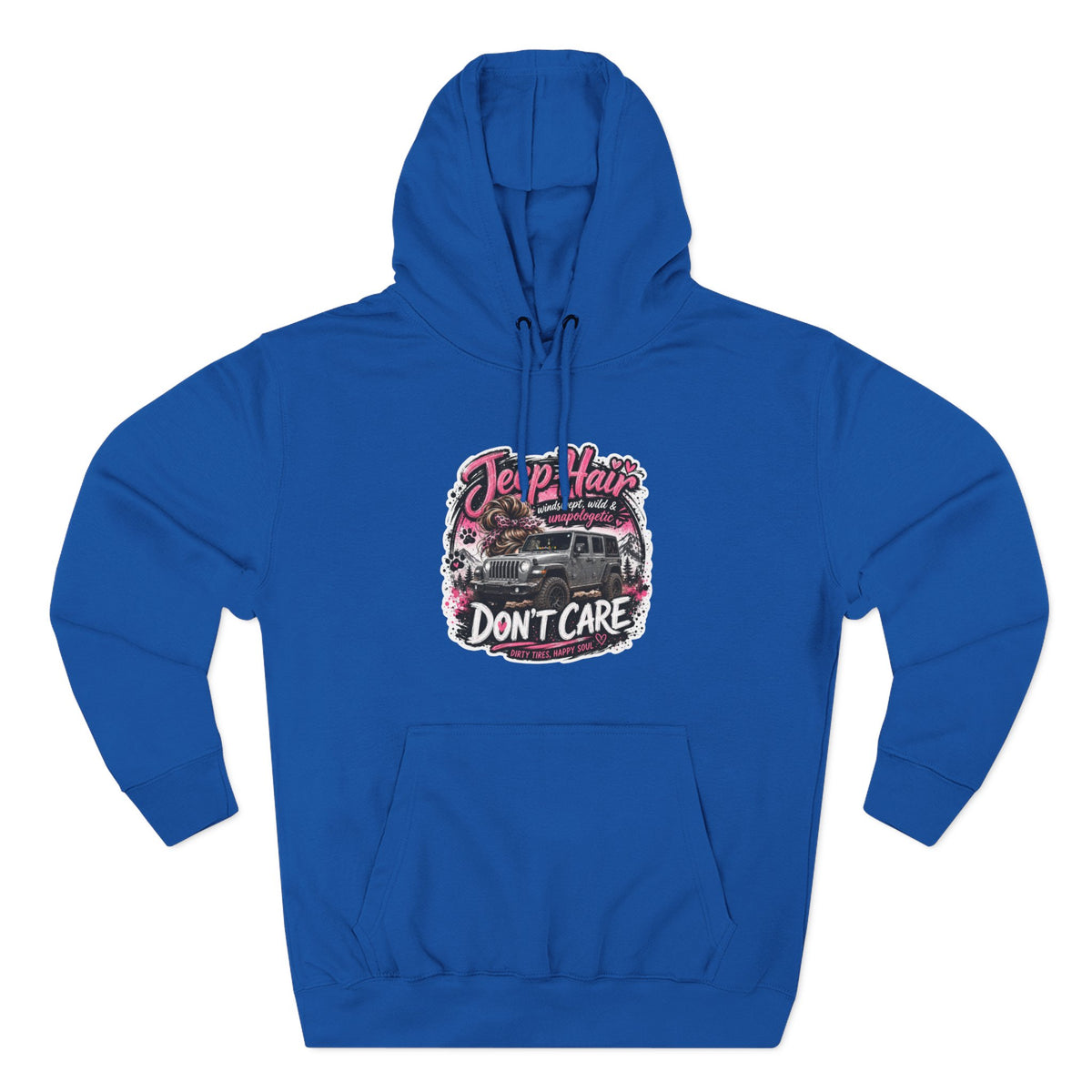 Jeep Hair Don't Care Three-Panel Fleece Hoodie