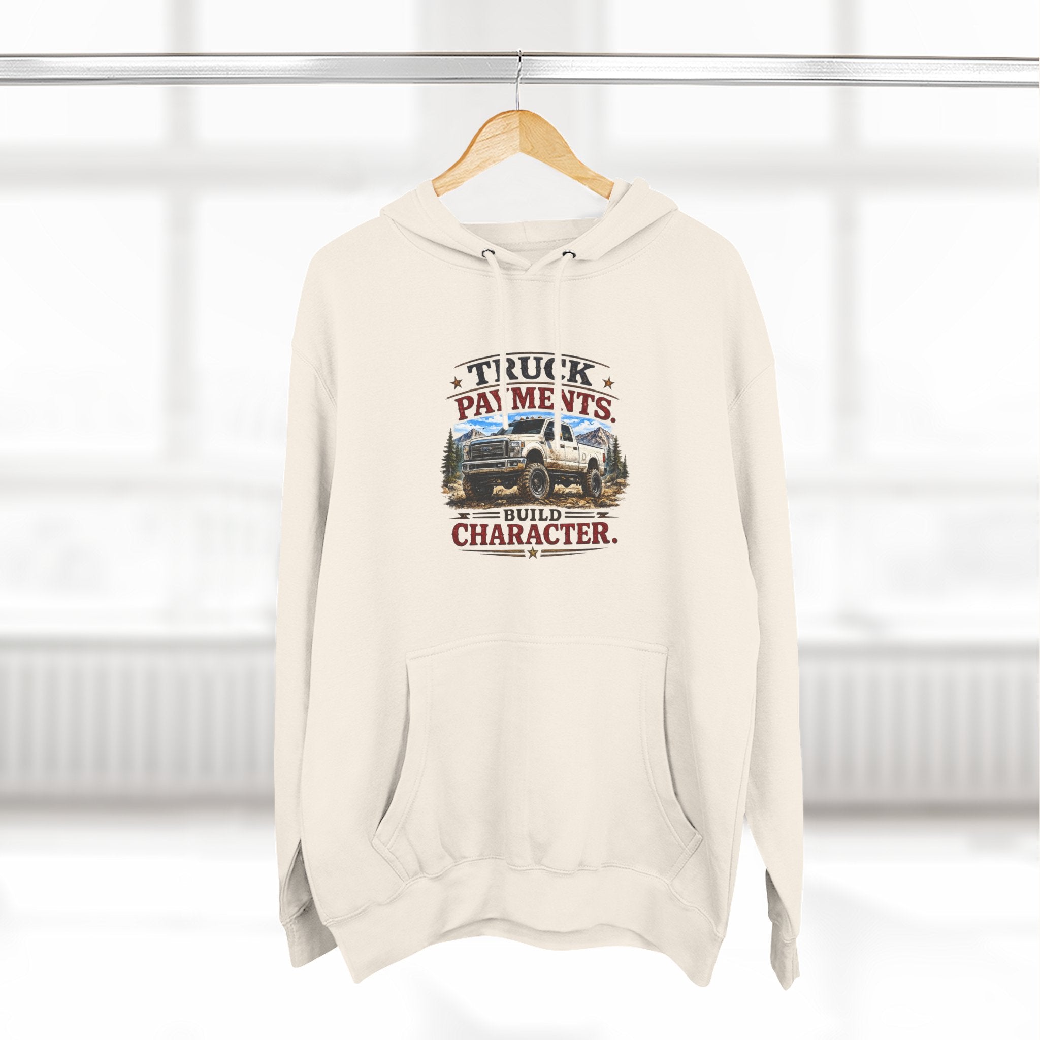 Three-Panel Fleece Hoodie