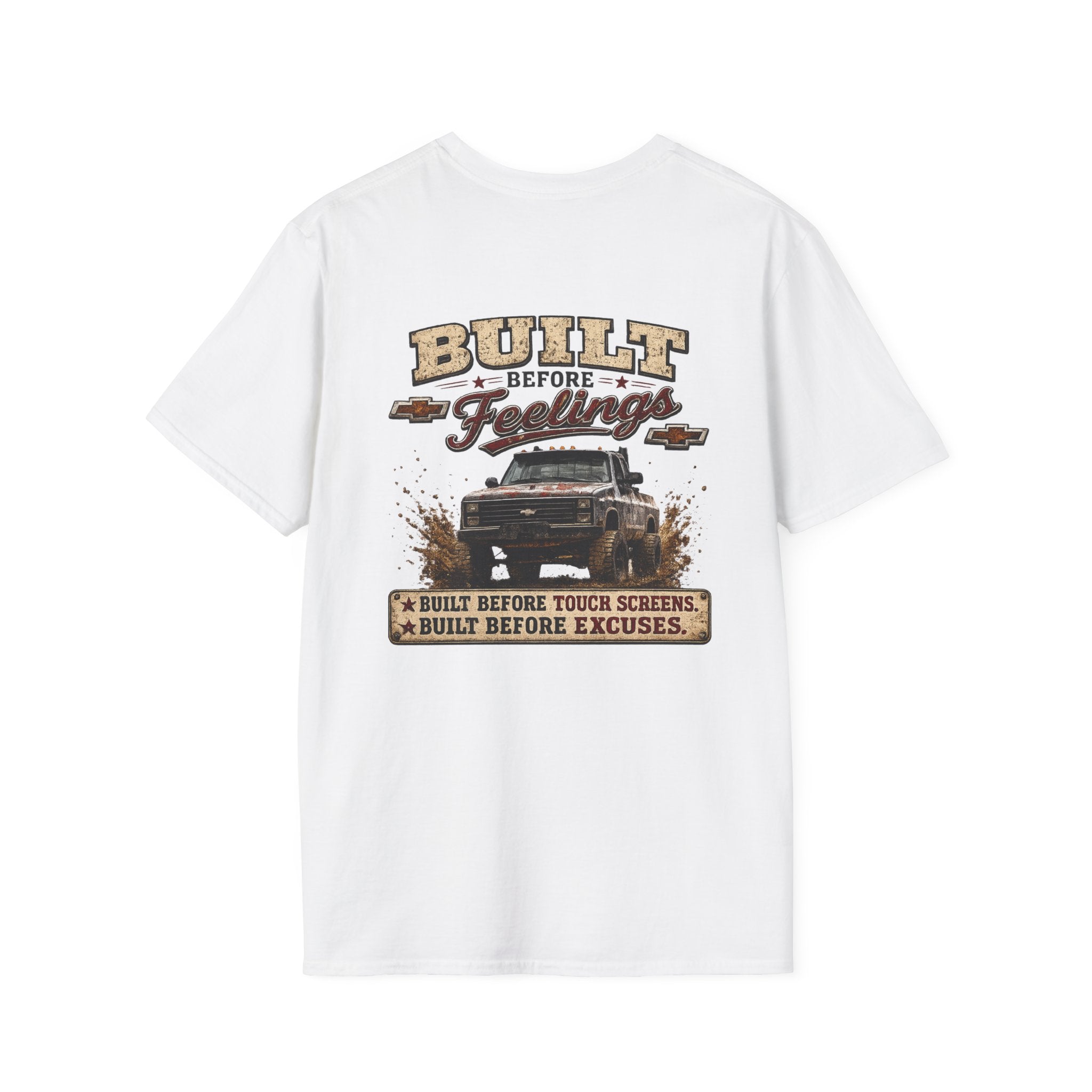 Vintage 'Built Not Bought' Chest Logo T-Shirt