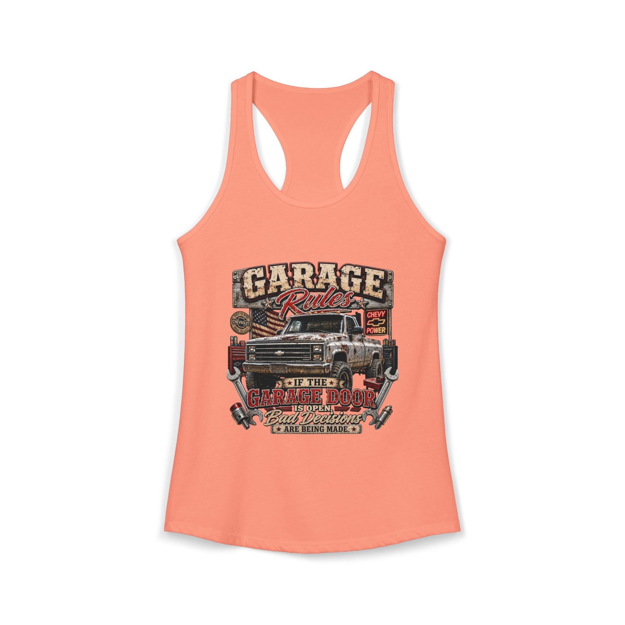Garage Rules Ideal Racerback Tank