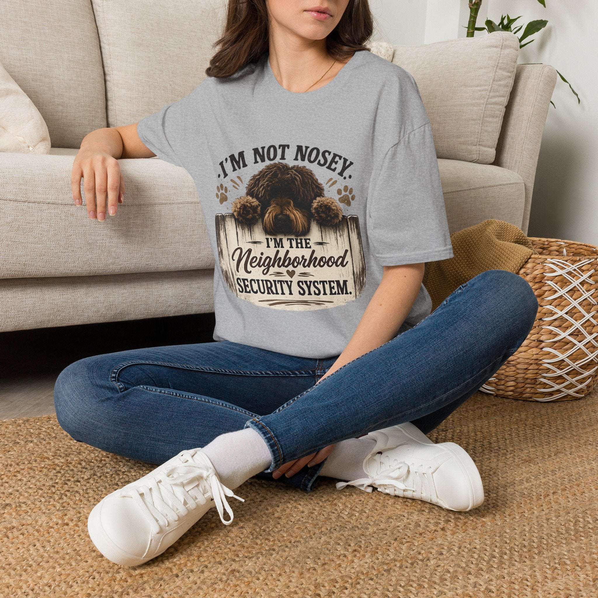 'I'm Not Nosey I'm the Neighborhood Security System' - Unisex Softstyle T-Shirt