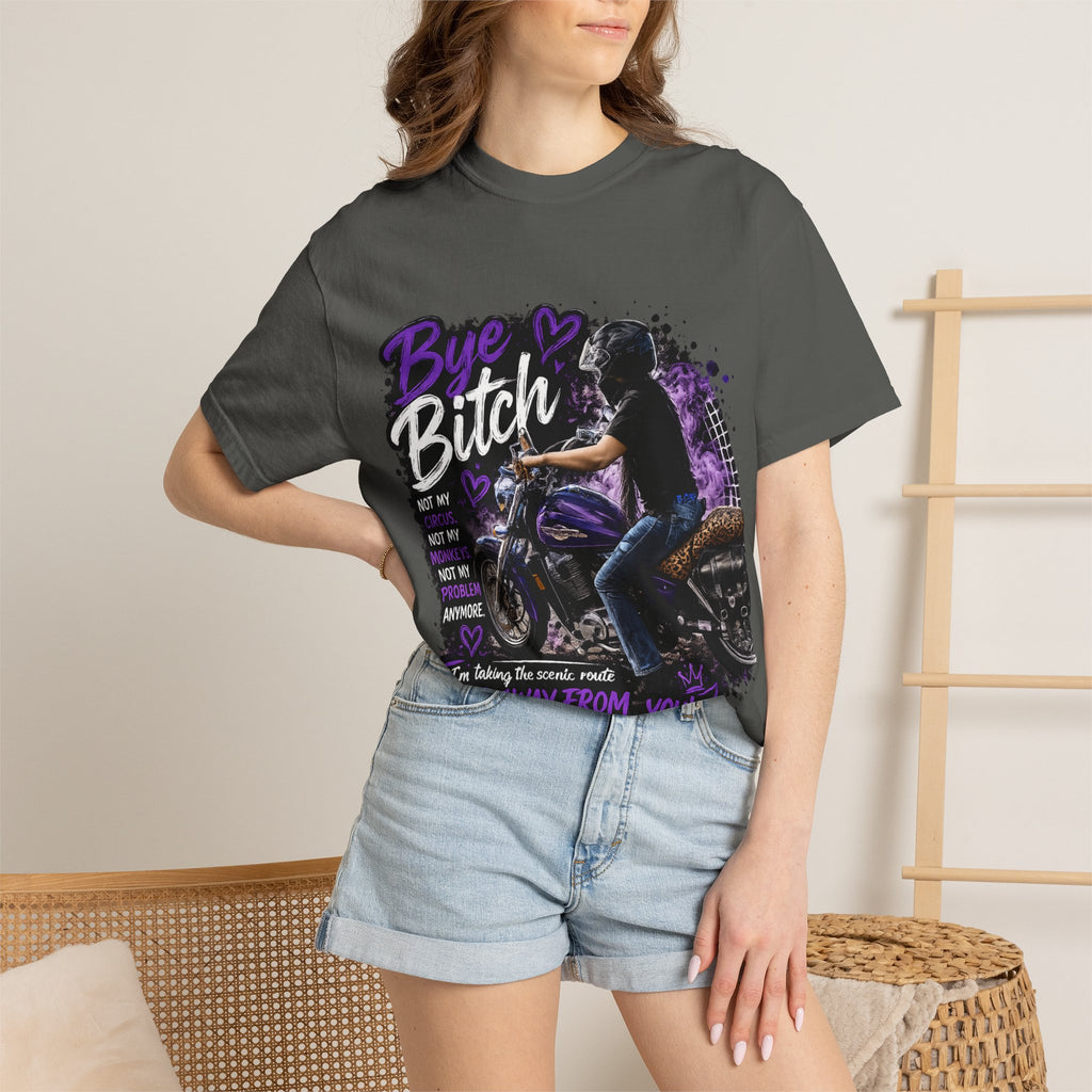 Bye Bitch Motorcycle T-Shirt — Women's Rider Graphic Tee