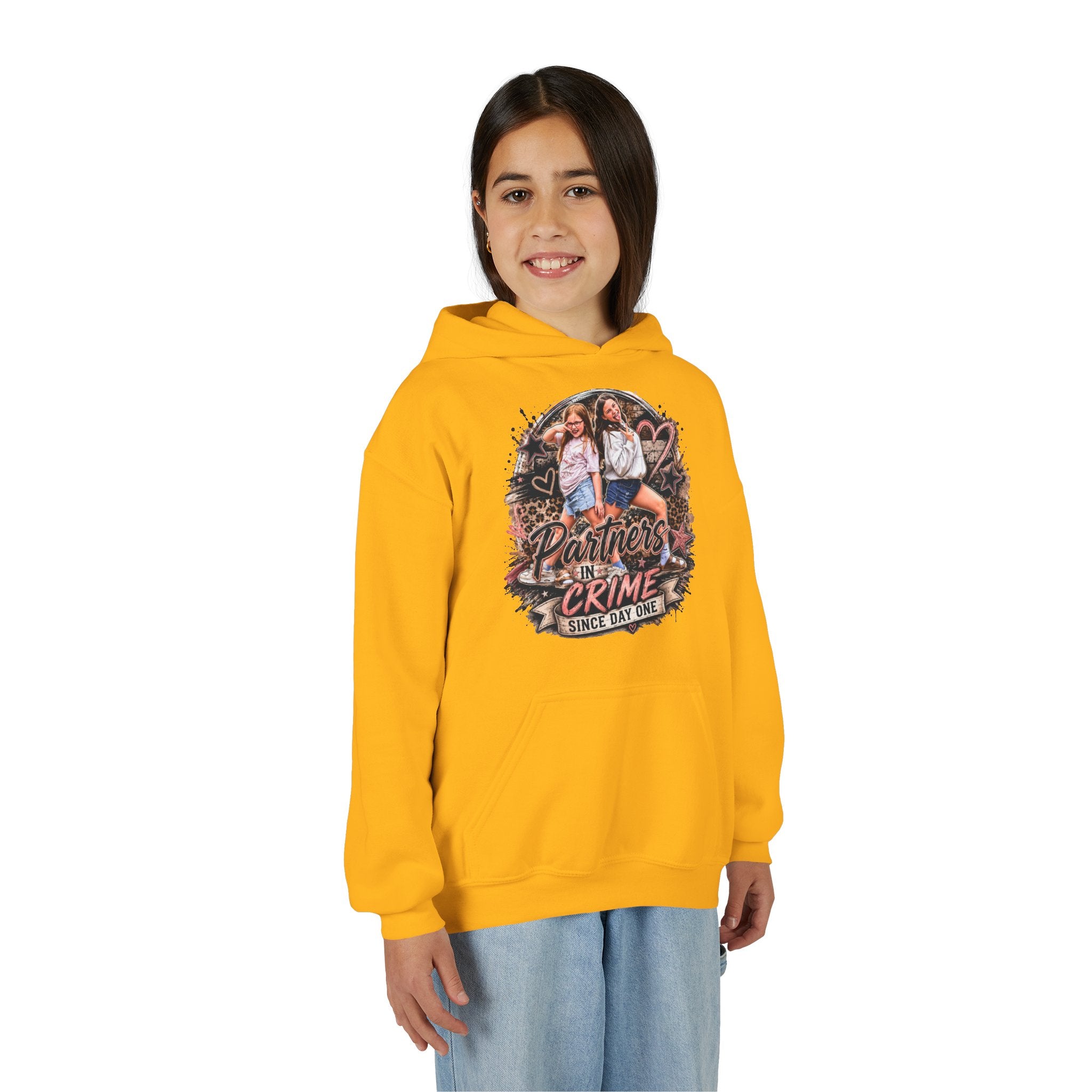 "Partners in Crime Since Day One" Best Friend Matching Sweatshirt — Youth Hoodie