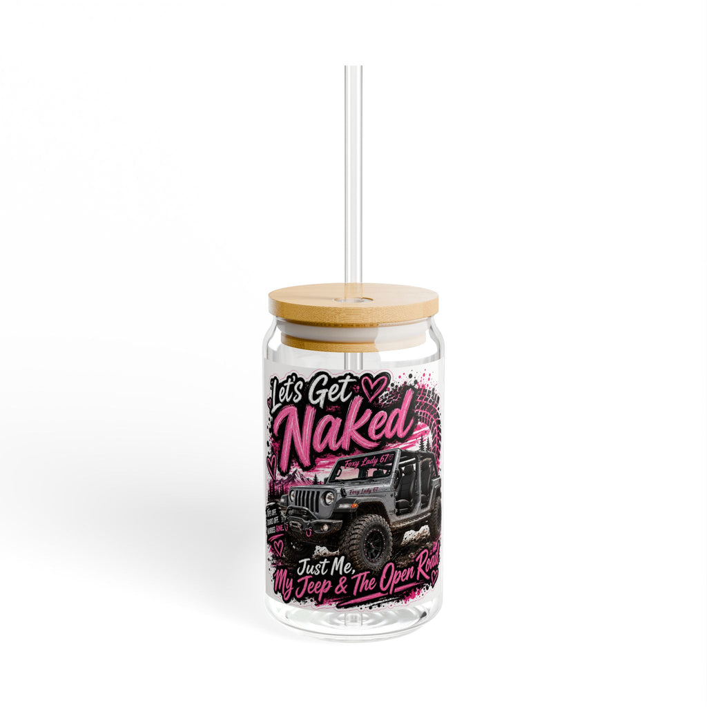 Just Me and My Jeep - Glass Straw Cup