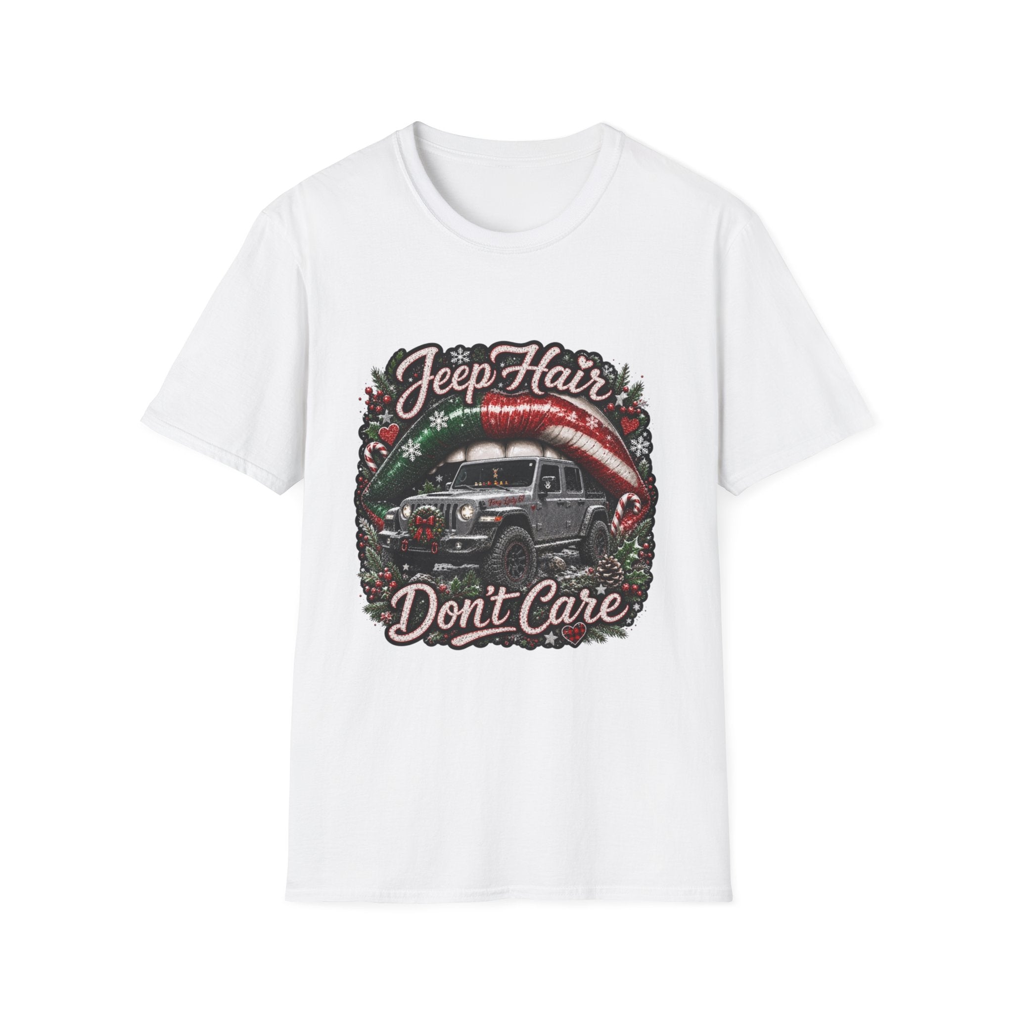 Jeep Hair Don't Care T-Shirt — Holiday Jeep Lover Graphic Tee