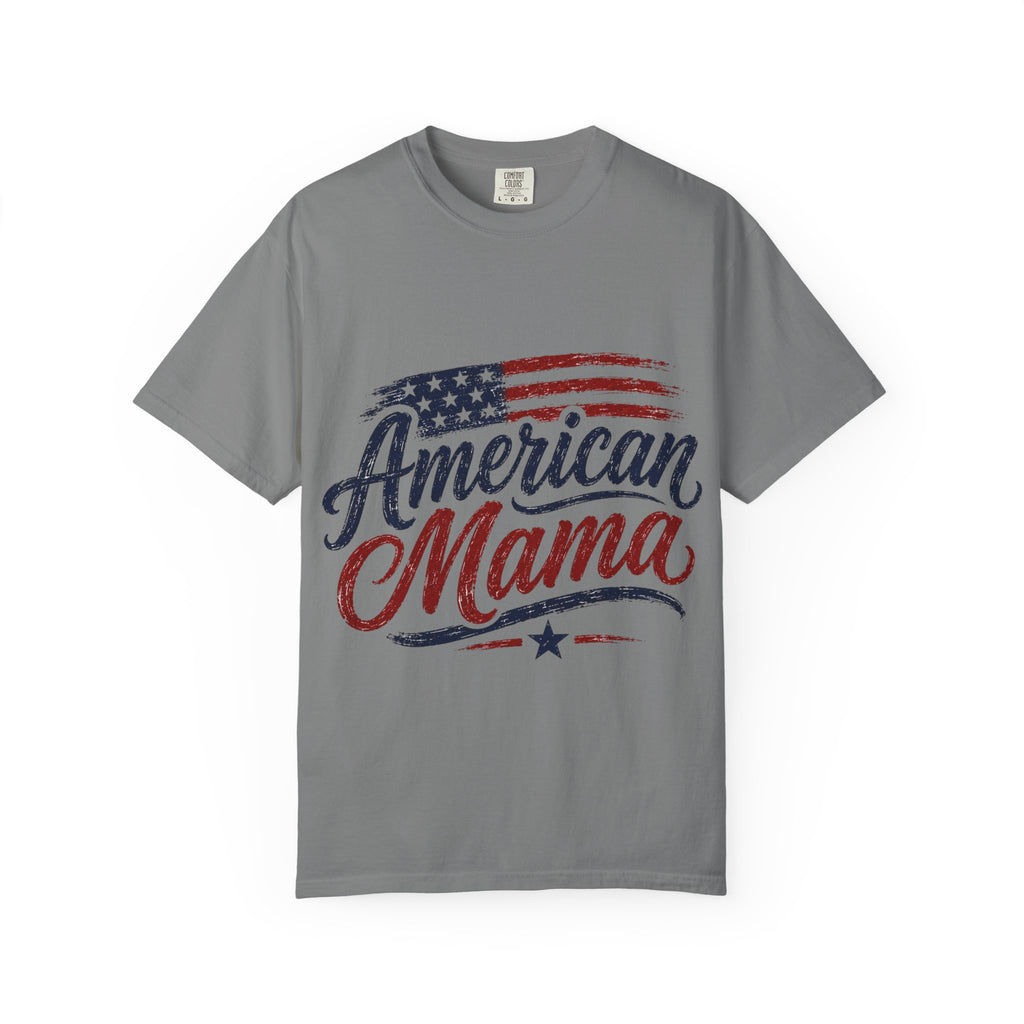 American Mama T-Shirt — Patriotic Flag Mom Tee for Mother’s Day & 4th of July