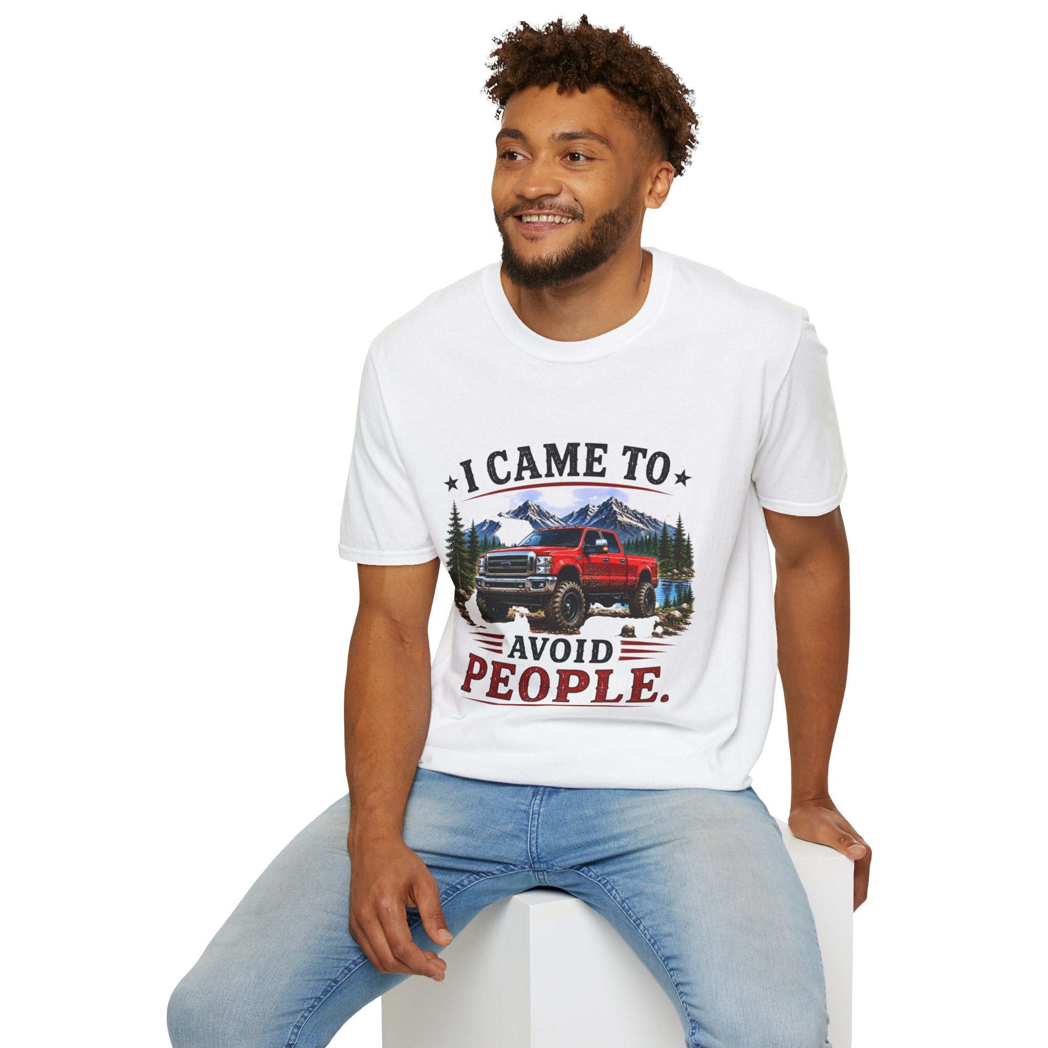 I Came to Avoid People Truck Softstyle T-Shirt