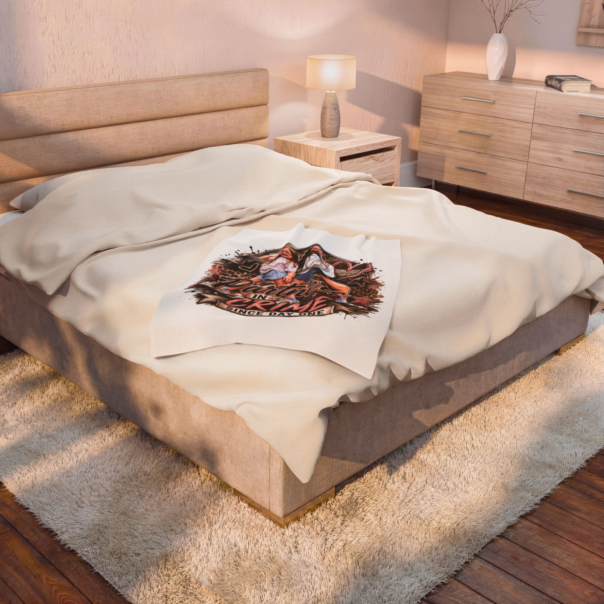 Partners In Crime Velveteen Plush Blanket