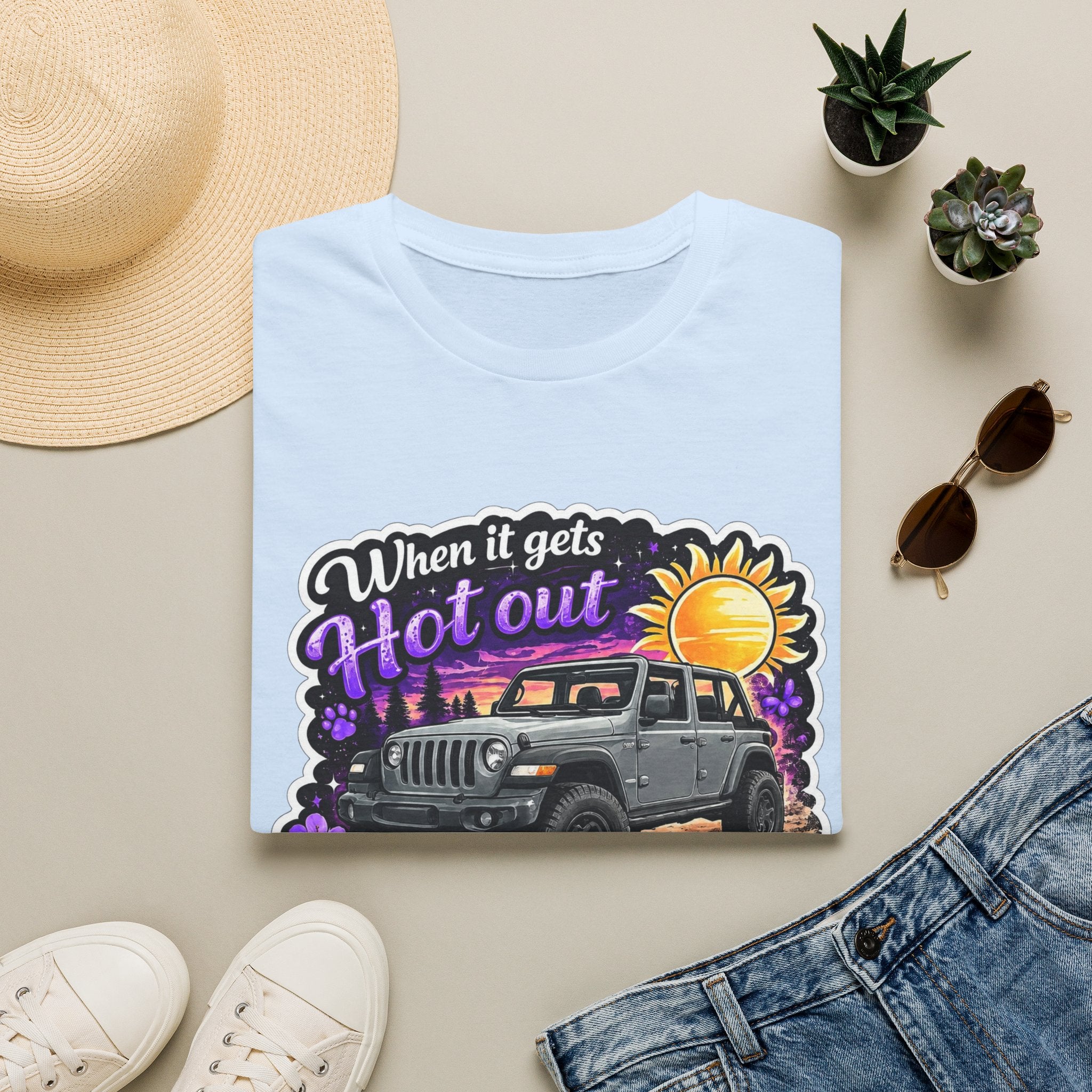 When It Gets Hot (Purple) Unisex Softstyle T-Shirt