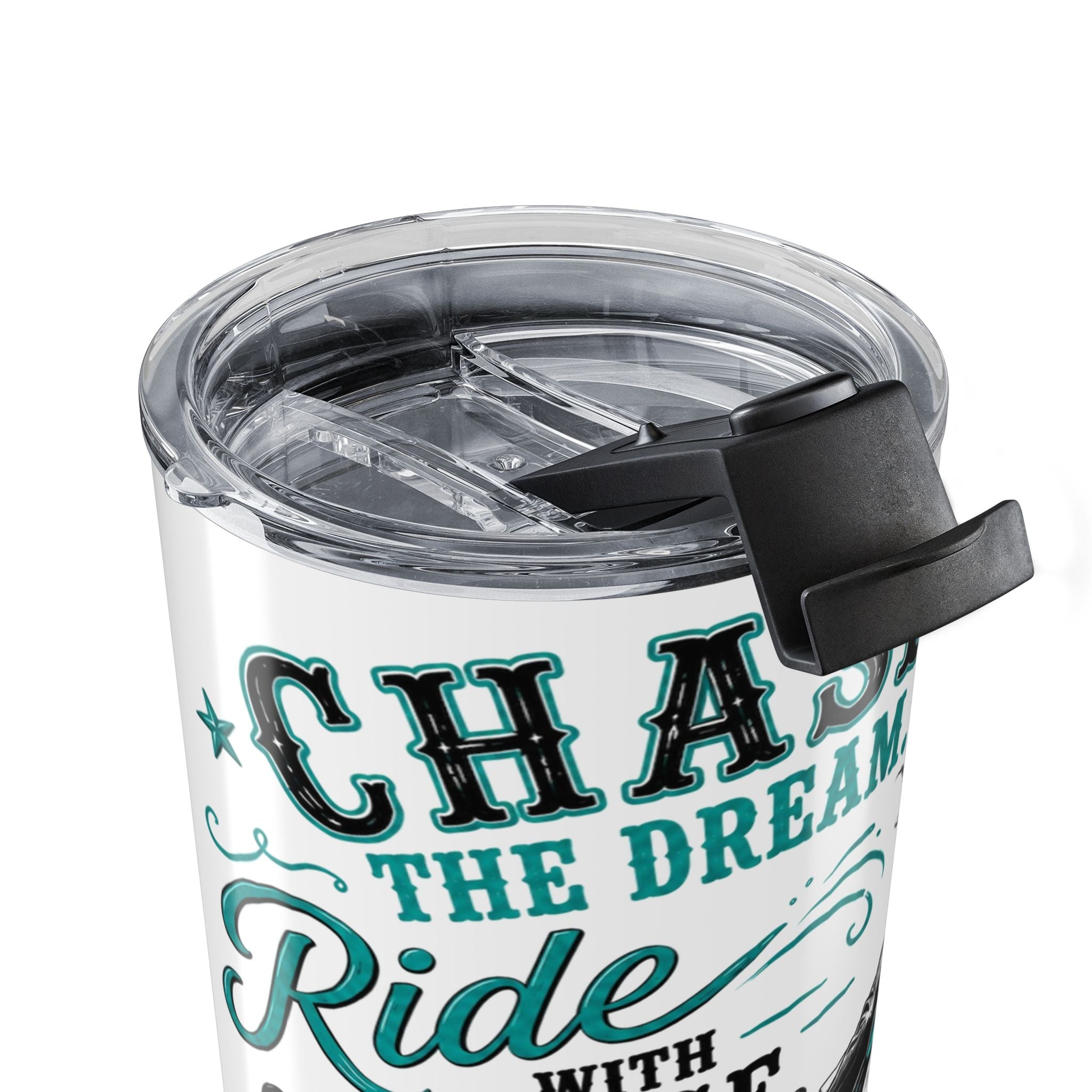 Chase the Dream Horse Teal Tumbler 20oz