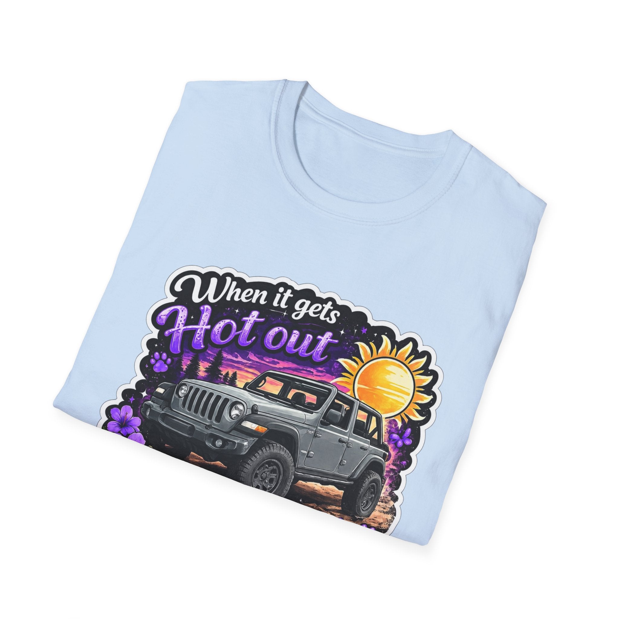 When It Gets Hot (Purple) Unisex Softstyle T-Shirt