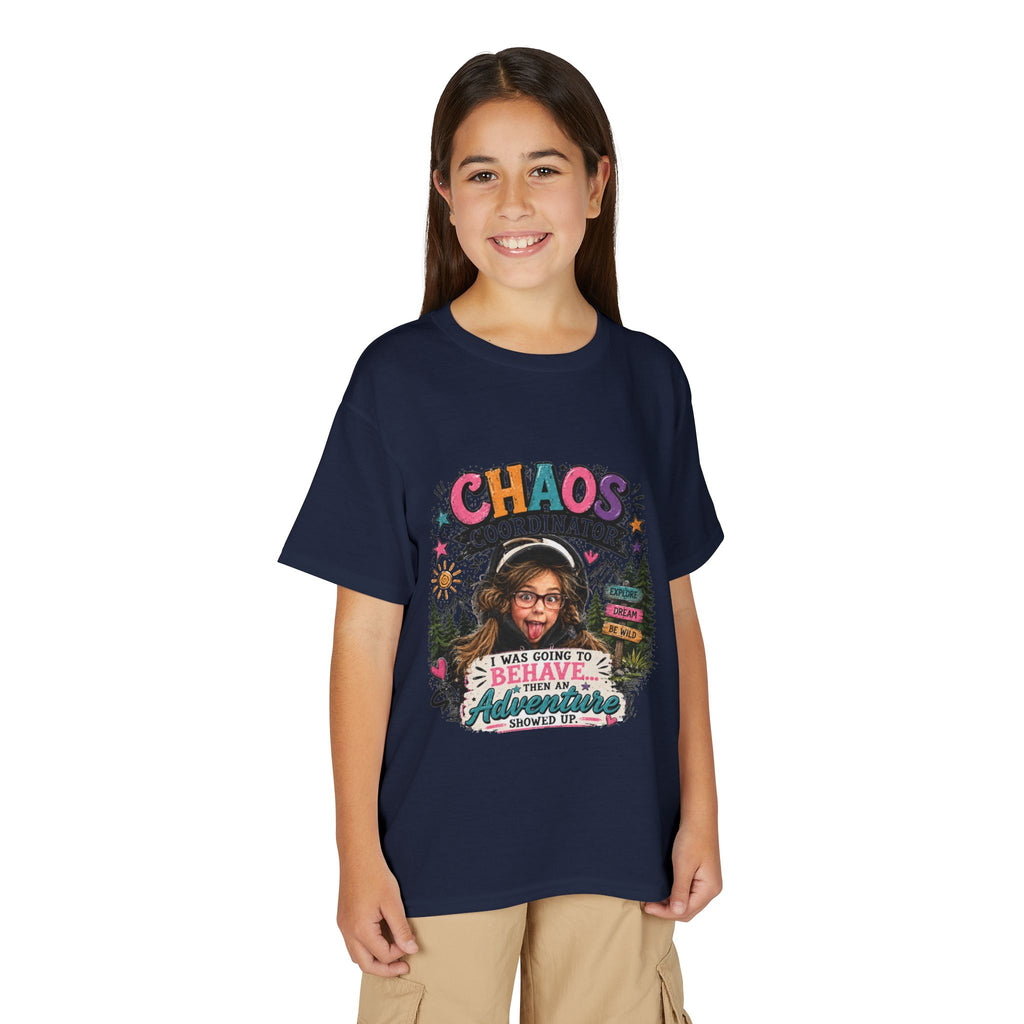 "Chaos Coordinator" Adventure Graphic Kids Tee - Youth T-Shirt -