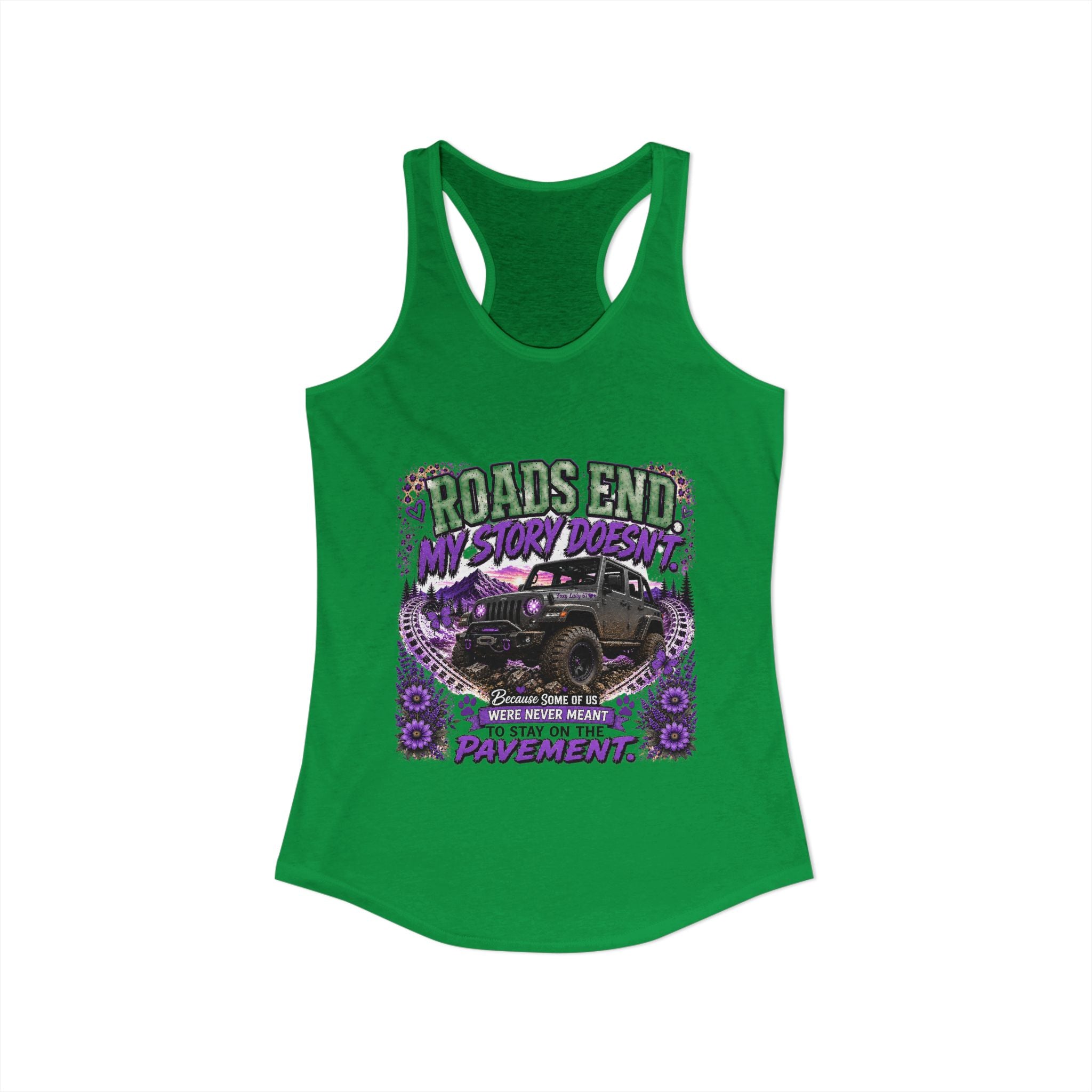 Roads End My Story Doesn't Women's Ideal Racerback Tank