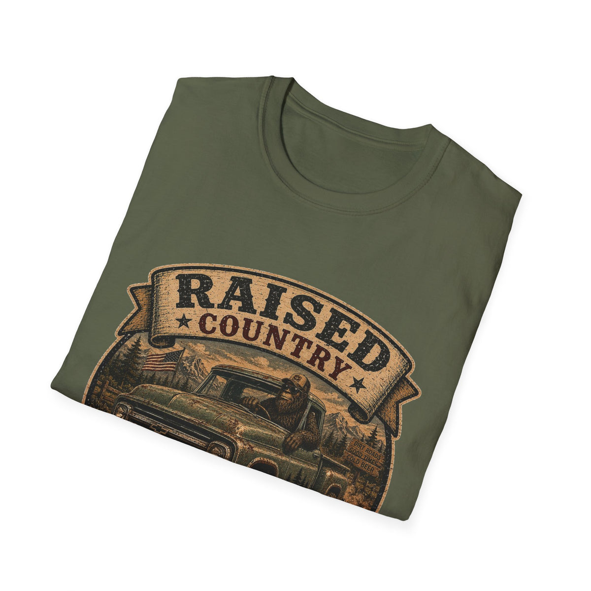 Raised Country T-Shirt — "Too Country for City Problems" Vintage Truck Tee