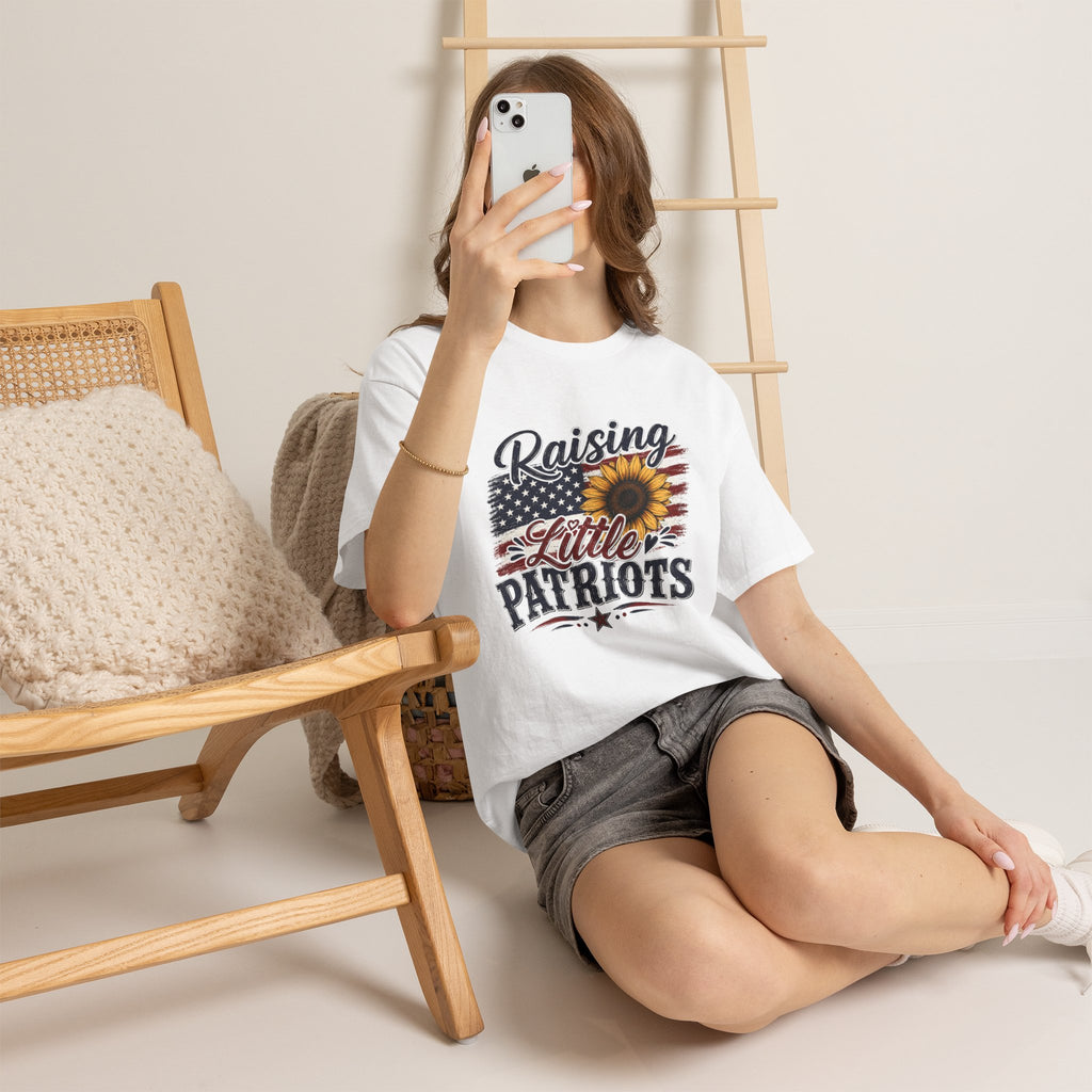 Raising Little Patriots 4th of July Tee — Patriotic Independence Day Tee