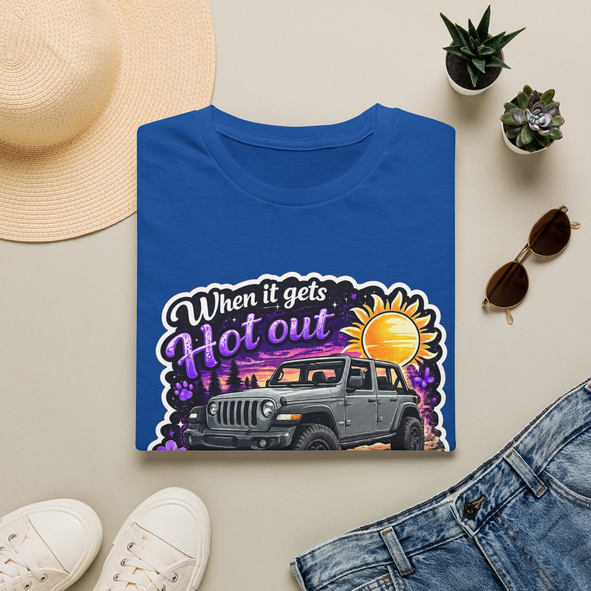 When It Gets Hot (Purple) Unisex Softstyle T-Shirt