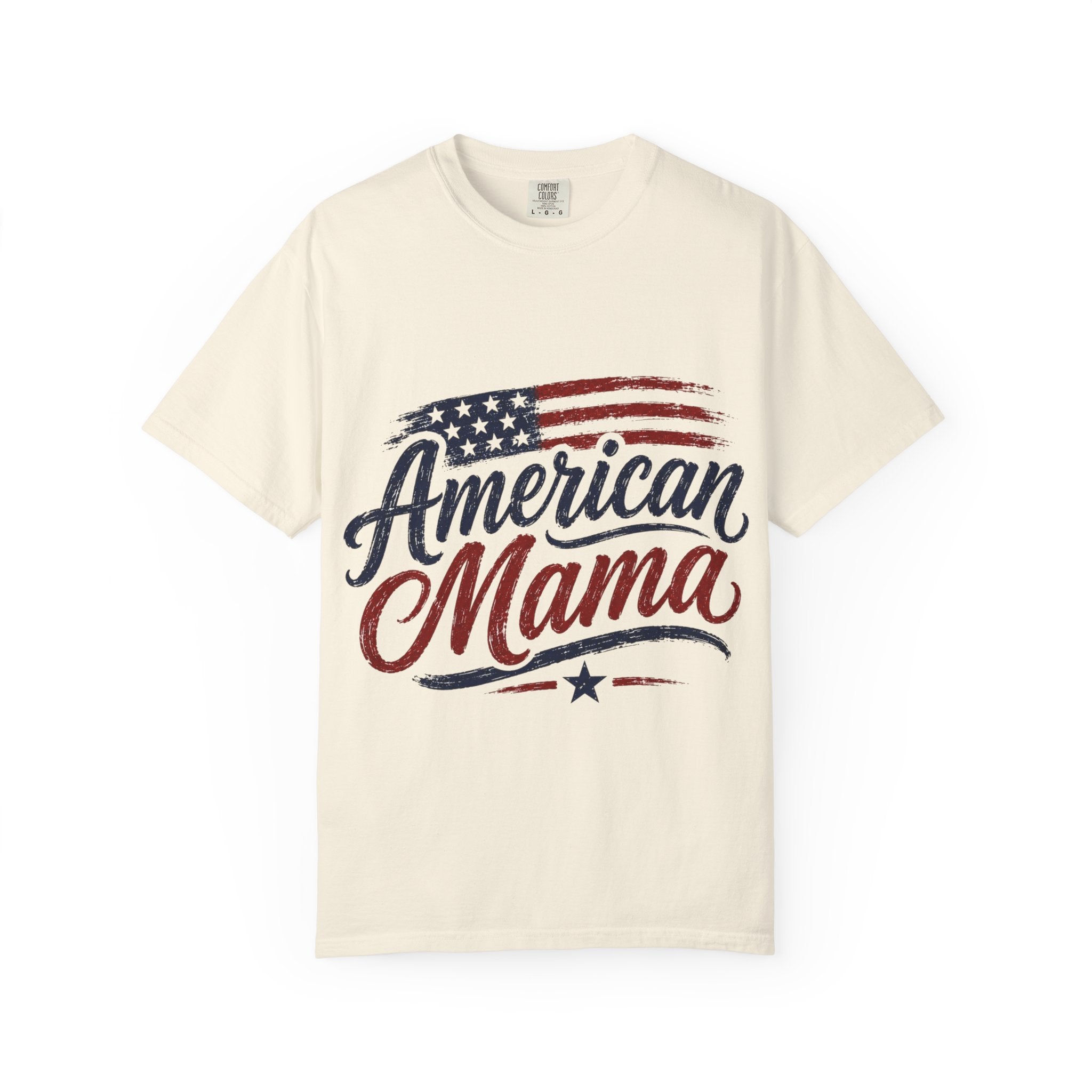 American Mama T-Shirt — Patriotic Flag Mom Tee for Mother’s Day & 4th of July