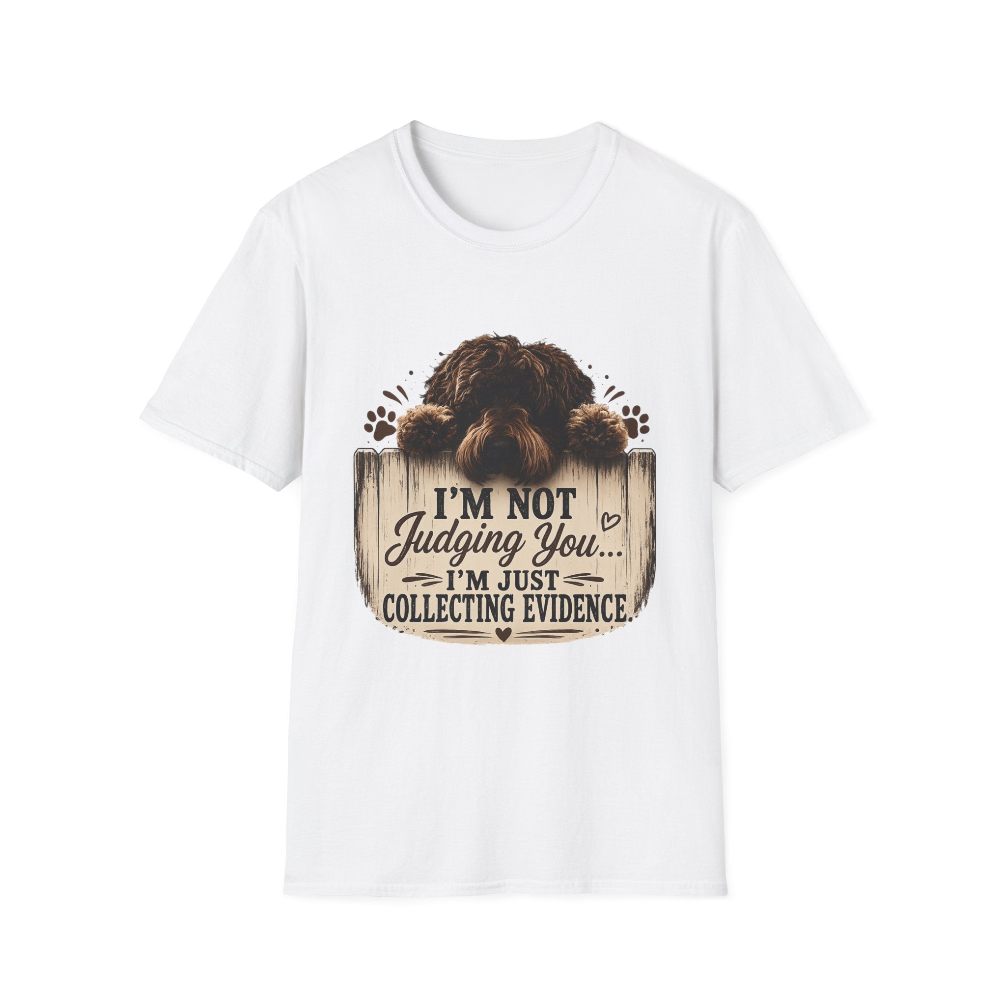 'I'm Not Judging You I'm Just Collecting Evidence' Unisex Softstyle T-Shirt