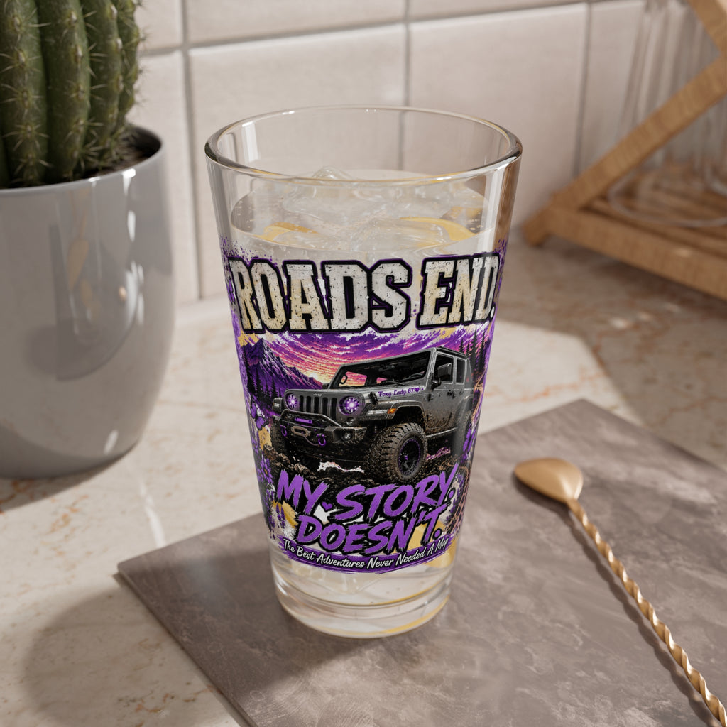 Roads End Jeep - Mixing Glass