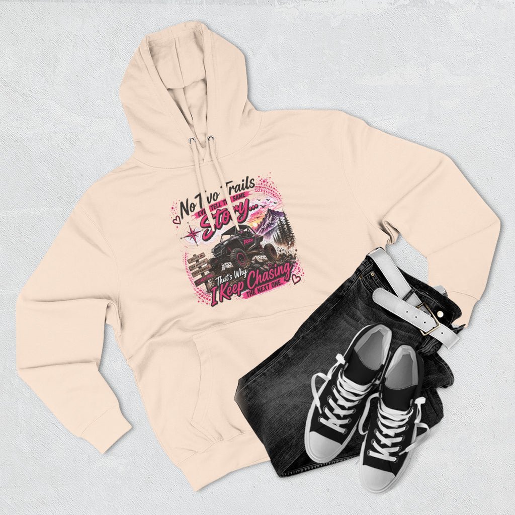 No Two Trails Stay the Same Motorcycle Hoodie – Retro Road Trip Graphic Sweatshirt
