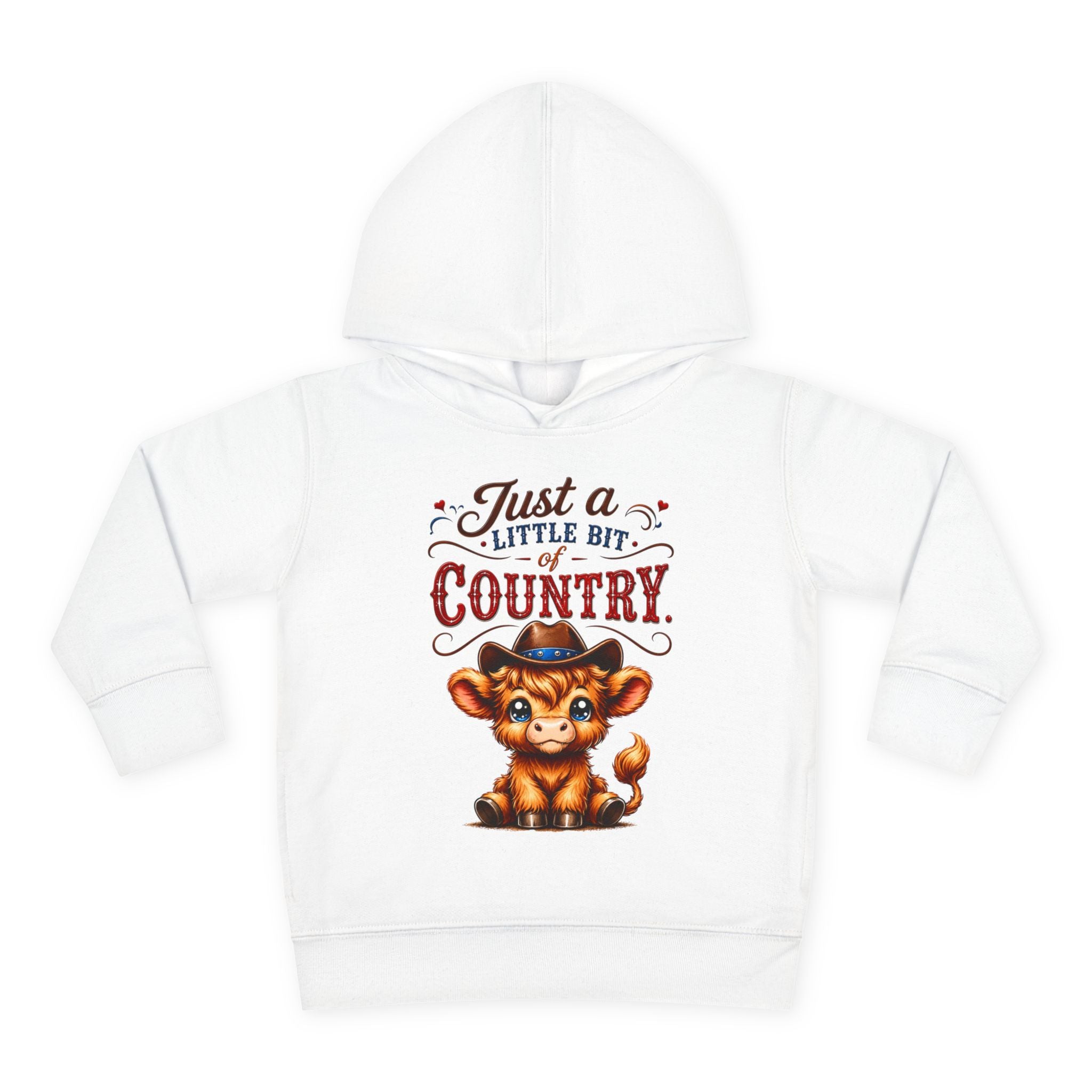 Just a Little Bit of Country Toddler Pullover Fleece Hoodie