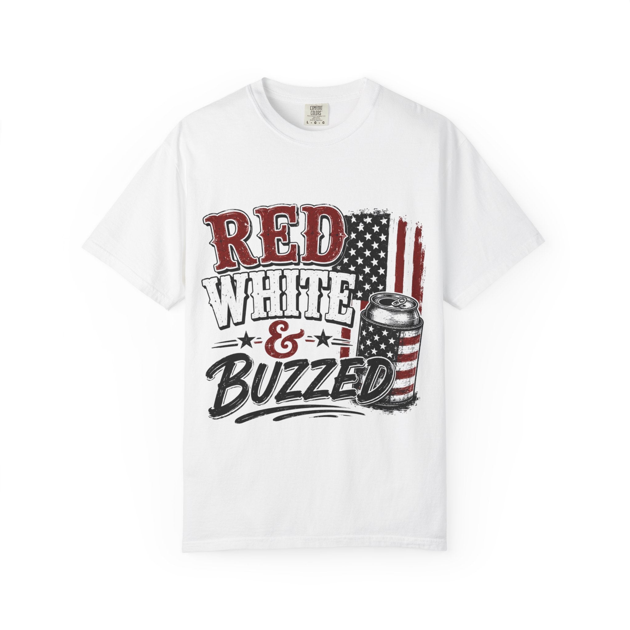 Red White & Buzzed T-Shirt — Patriotic Fourth of July Beer Tee