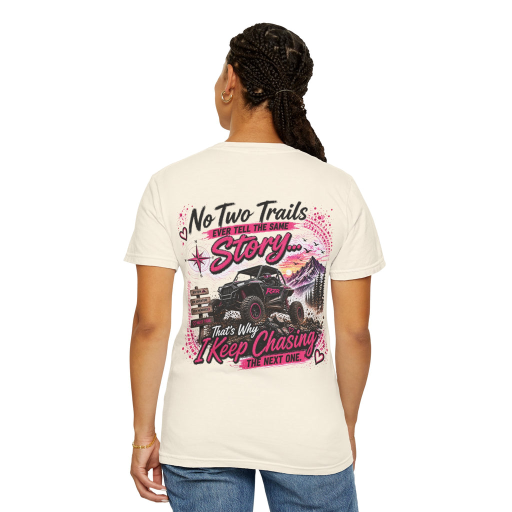 Off-Road Adventure T-Shirt — "No Two Trails Ever Tell the Same Story" Graphic Tee