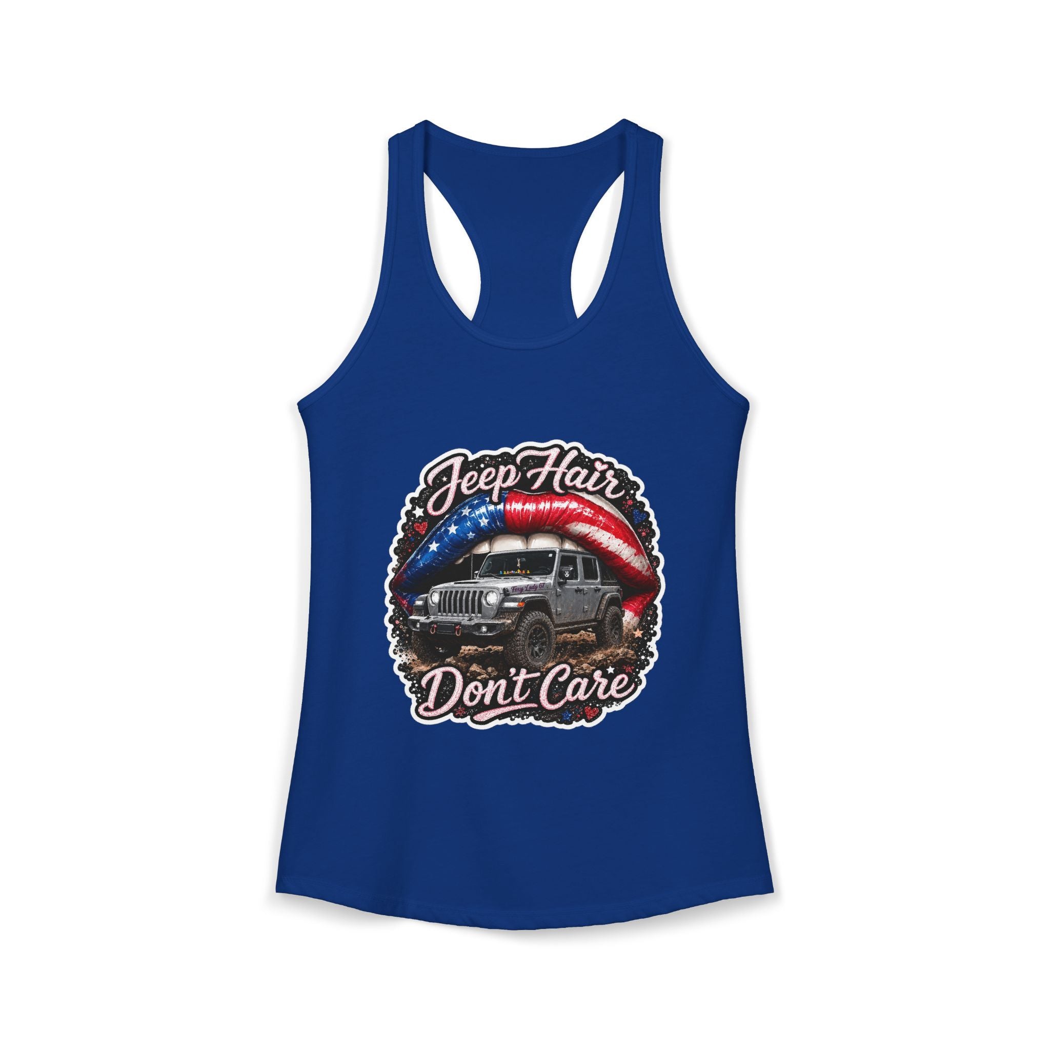 Jeep Hair Don't Care Women's Ideal Racerback Tank