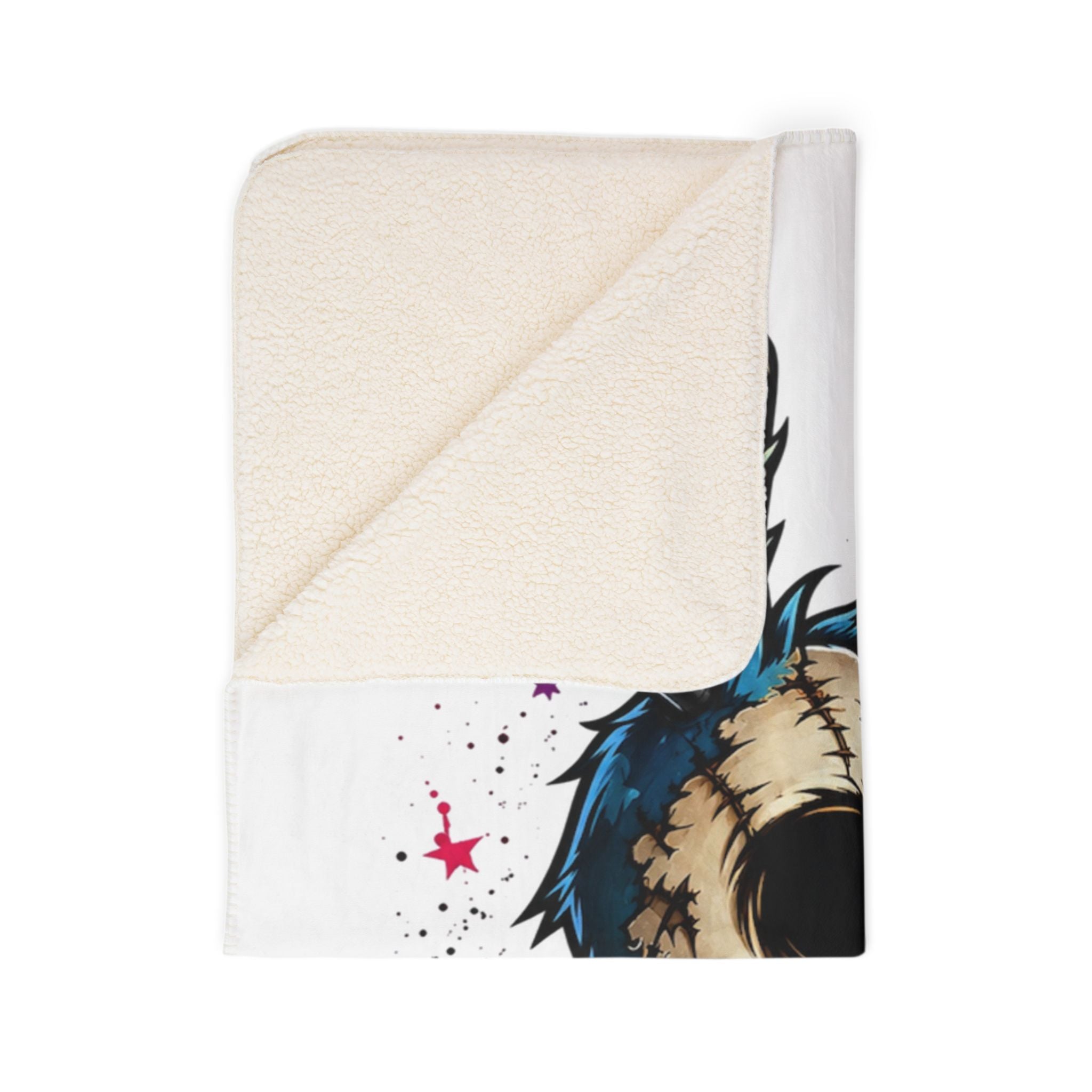 Cute on the Outside Chaos on the Inside Scary Bunny Fleece Sherpa Blanket