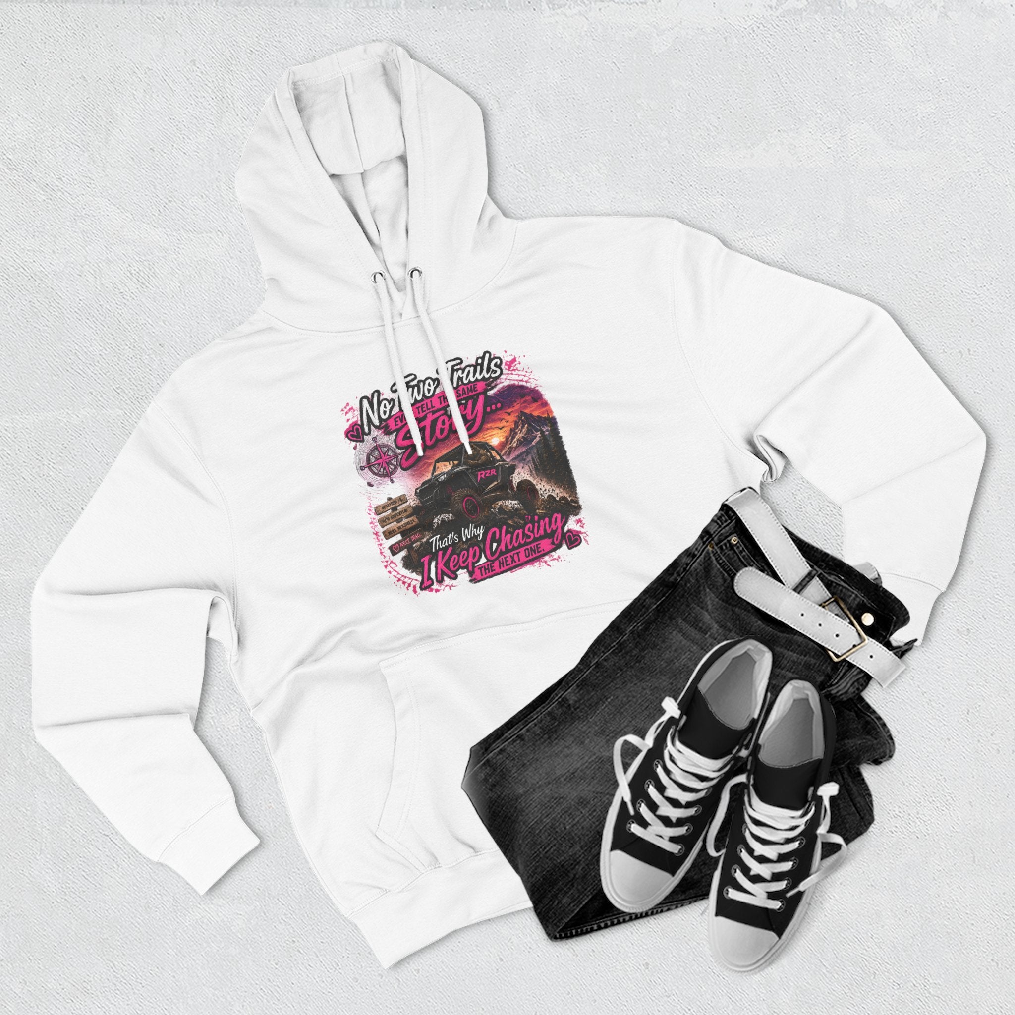 Vintage Desert Motorcycle Hoodie — "Nobody Rides Solo" Retro Biker Graphic