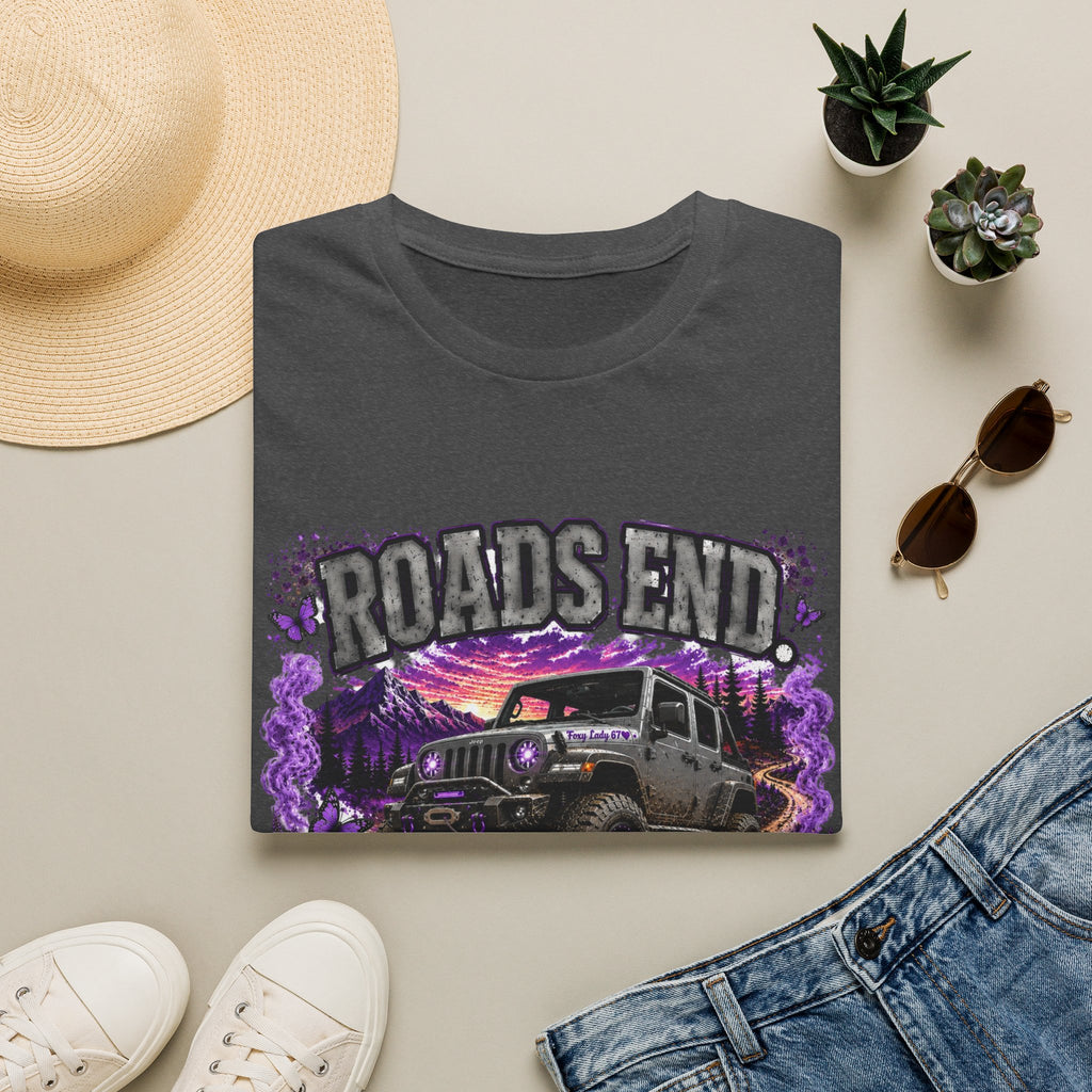 Roads End Jeep (Purple) Unisex Softstyle T-Shirt