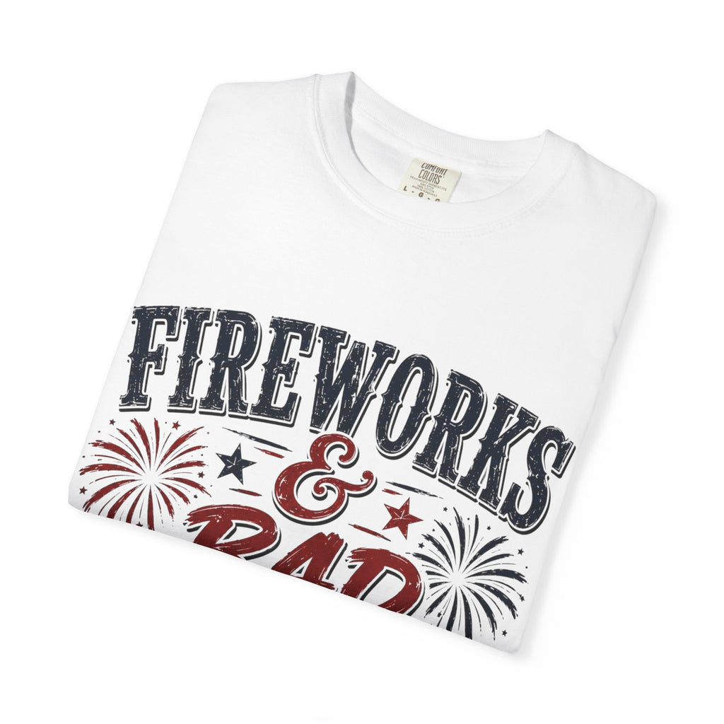 Fireworks & Bad Decisions T-Shirt — Patriotic 4th of July Party Tee