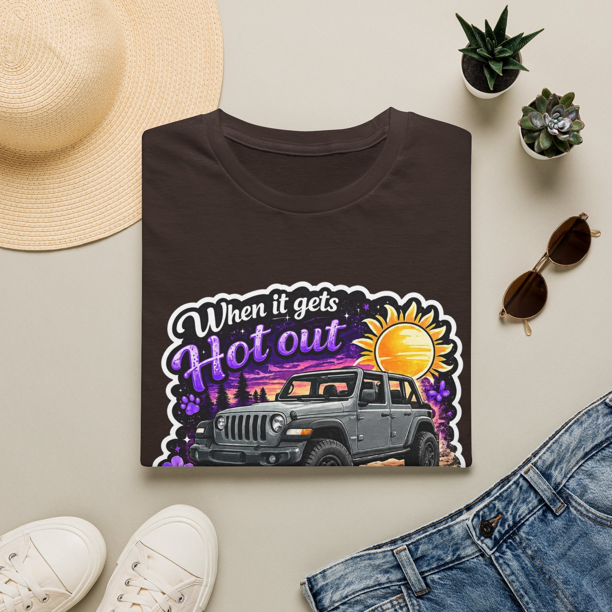 When It Gets Hot (Purple) Unisex Softstyle T-Shirt