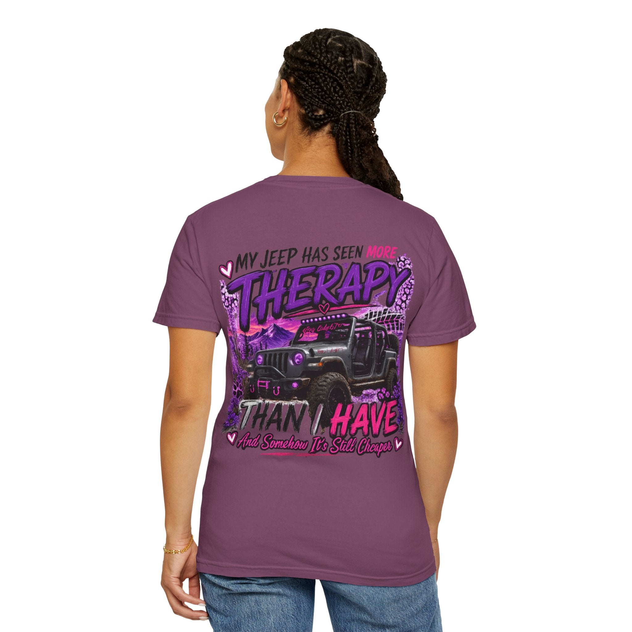 Jeep Therapy T‑Shirt — My Jeep Has Seen More Therapy Than I Have Graphic Tee