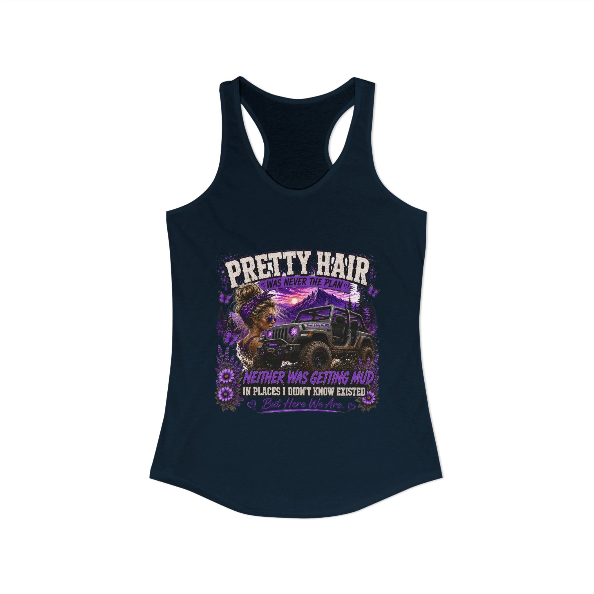 Pretty Hair Jeep Women's Ideal Racerback Tank