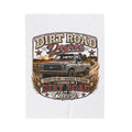 Dirt Road Degree Chevy Truck Velveteen Plush Blanket — Rustic Country Truck Throw