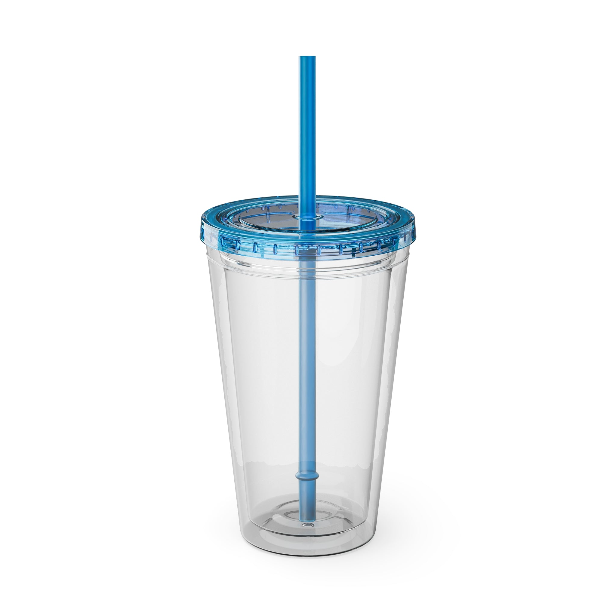 When It Gets Hot Out, I Take My Tops Off - Sunsplash Tumbler with Straw, 16oz