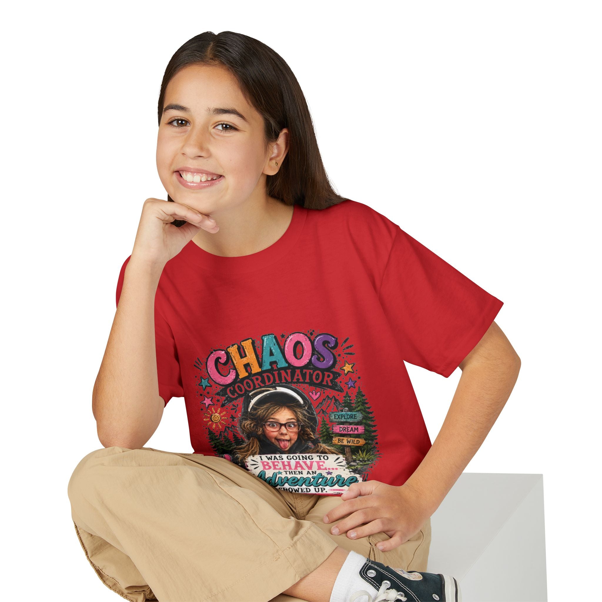 "Chaos Coordinator" Adventure Graphic Kids Tee - Youth T-Shirt -
