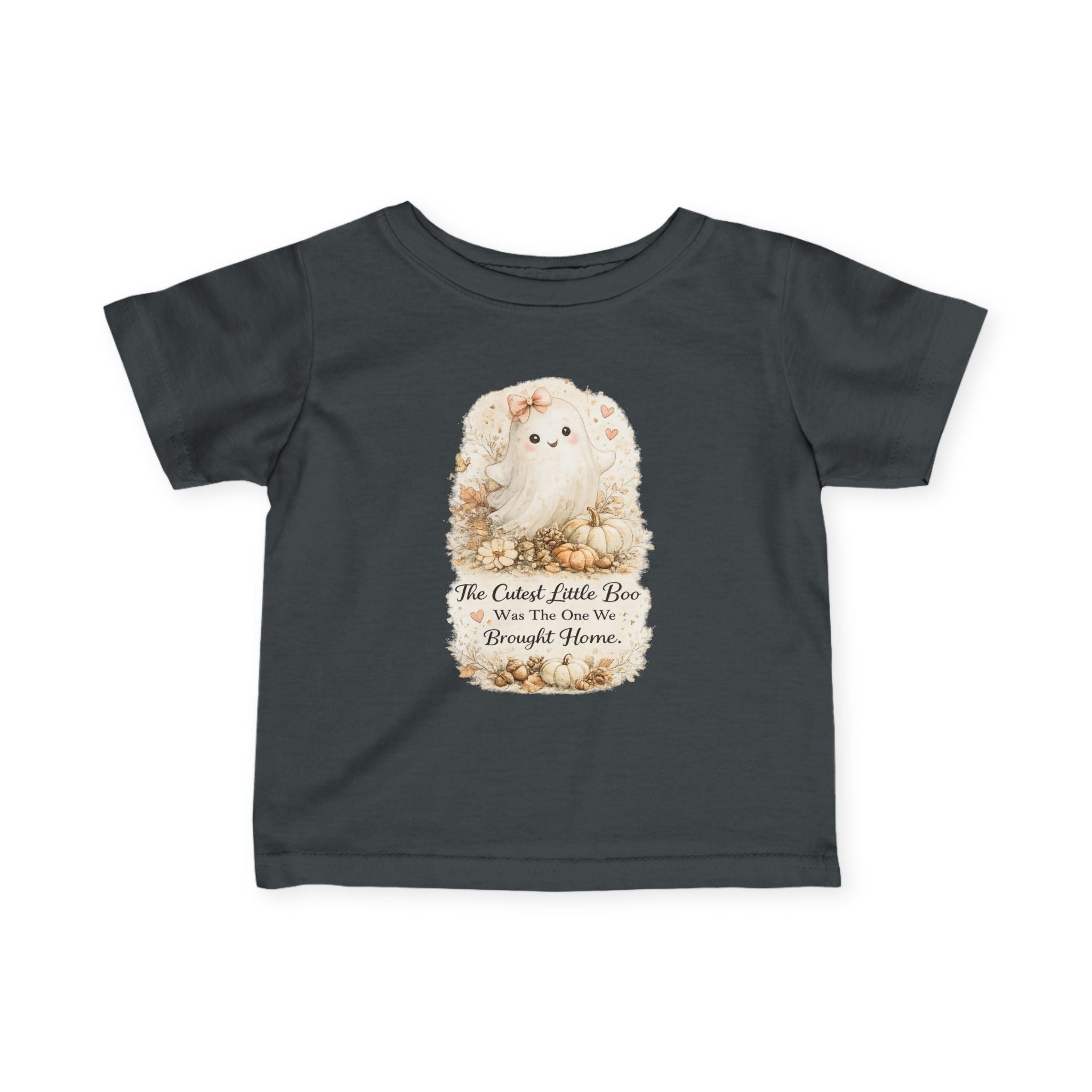 Cute Fluffy Puppy "The Cutest Little Poo Was The One We Brought Home" Baby Shirt — Infant Tee