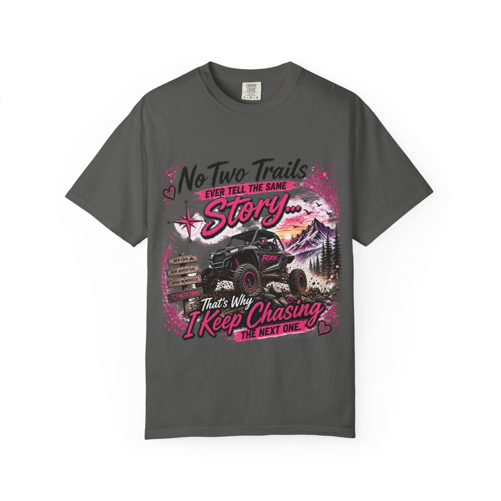 Off-Road Truck T-Shirt — "No Two Trails Ever Tell the Same Story" Adventure Tee