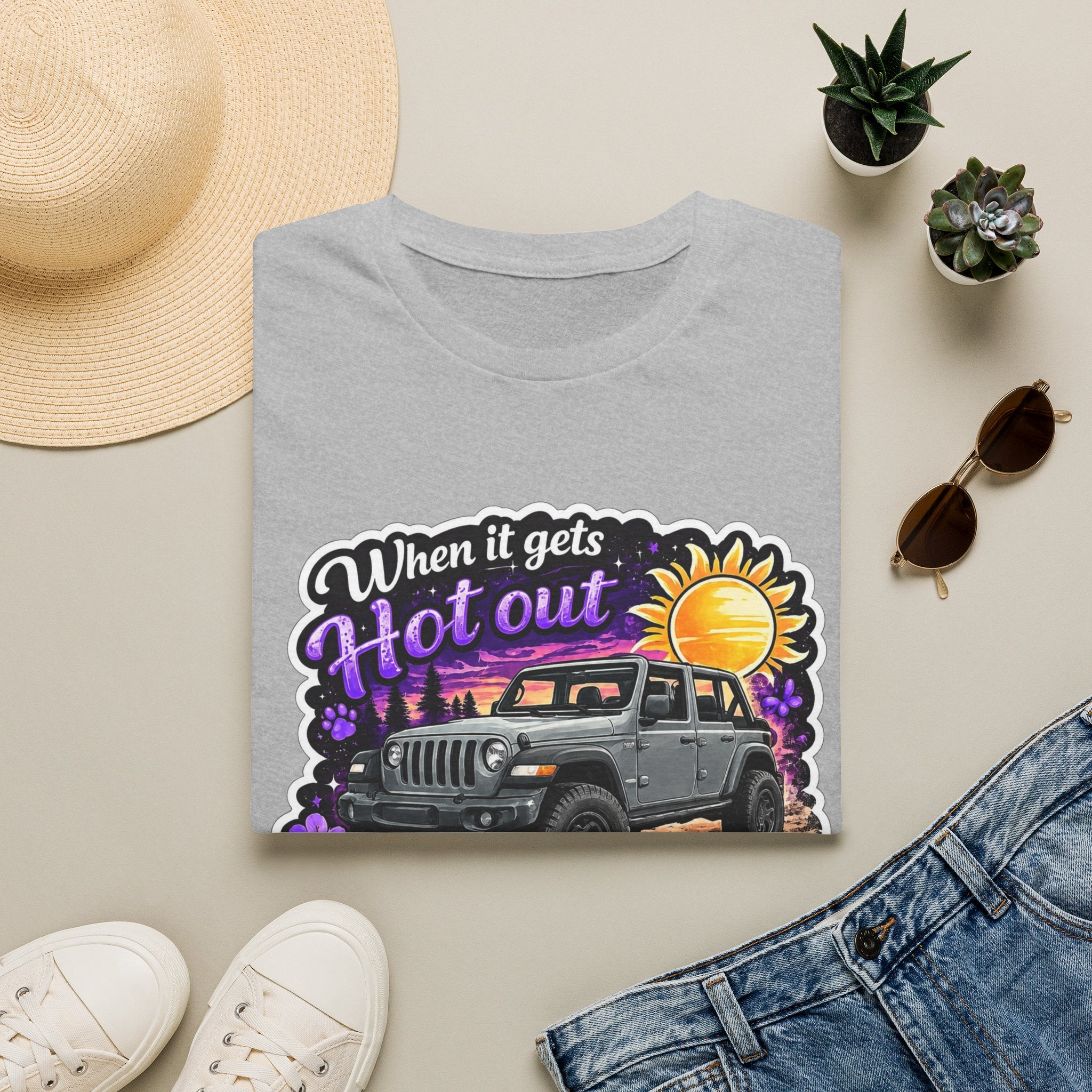 When It Gets Hot (Purple) Unisex Softstyle T-Shirt
