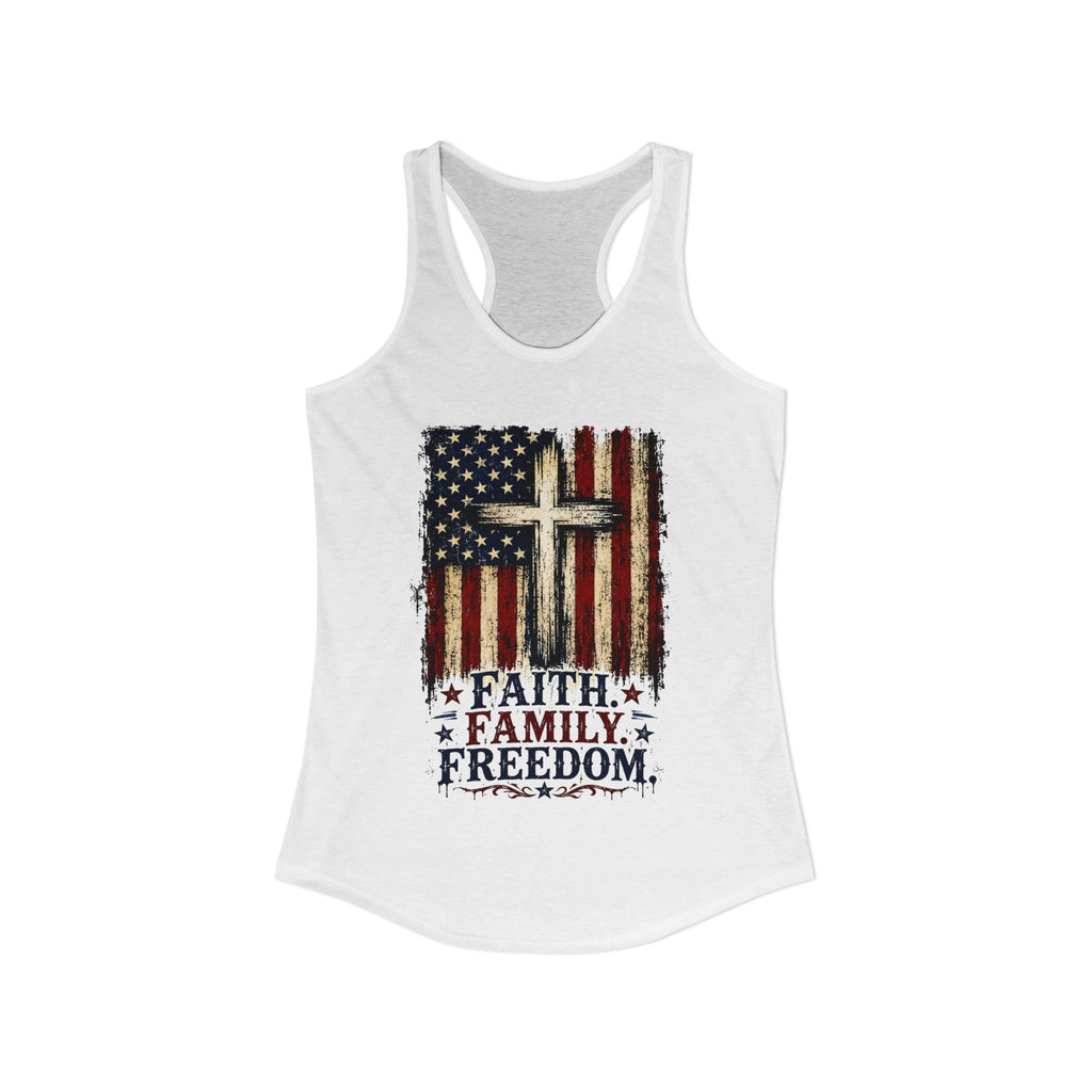 4th of July Women's Racerback Tank — Patriotic Independence Day Tank Top
