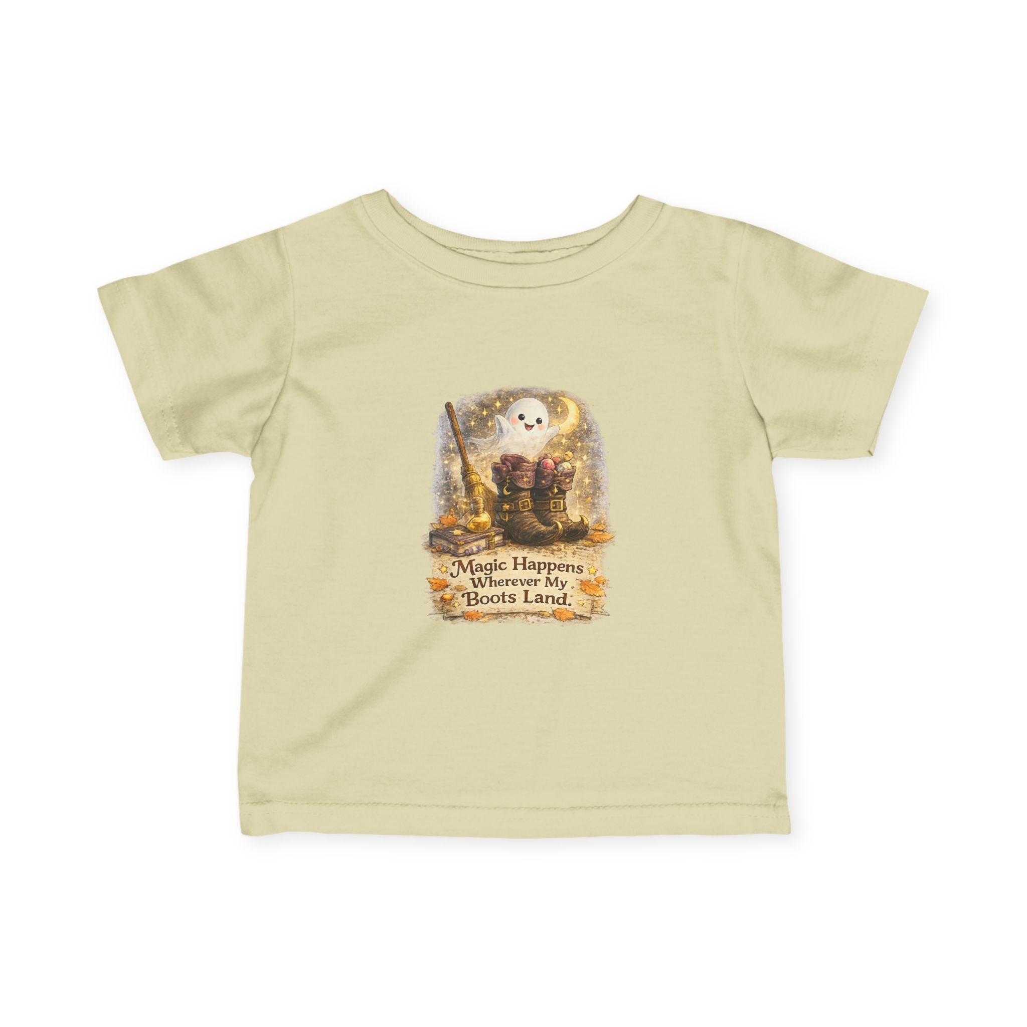 "Magic Happens Wherever My Boots Land" Adventure Baby Shirt — Infant Tee