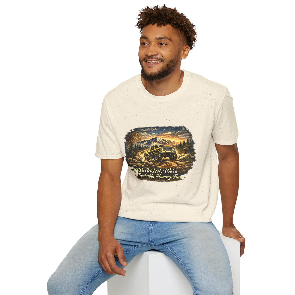 Off-Road Adventure T-Shirt – 'We’ve Got Lost, We’re Probably Having Fun' Scenic Truck Tee