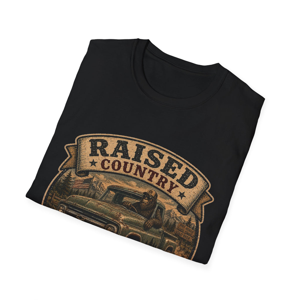 Raised Country T-Shirt — "Too Country for City Problems" Vintage Truck Tee